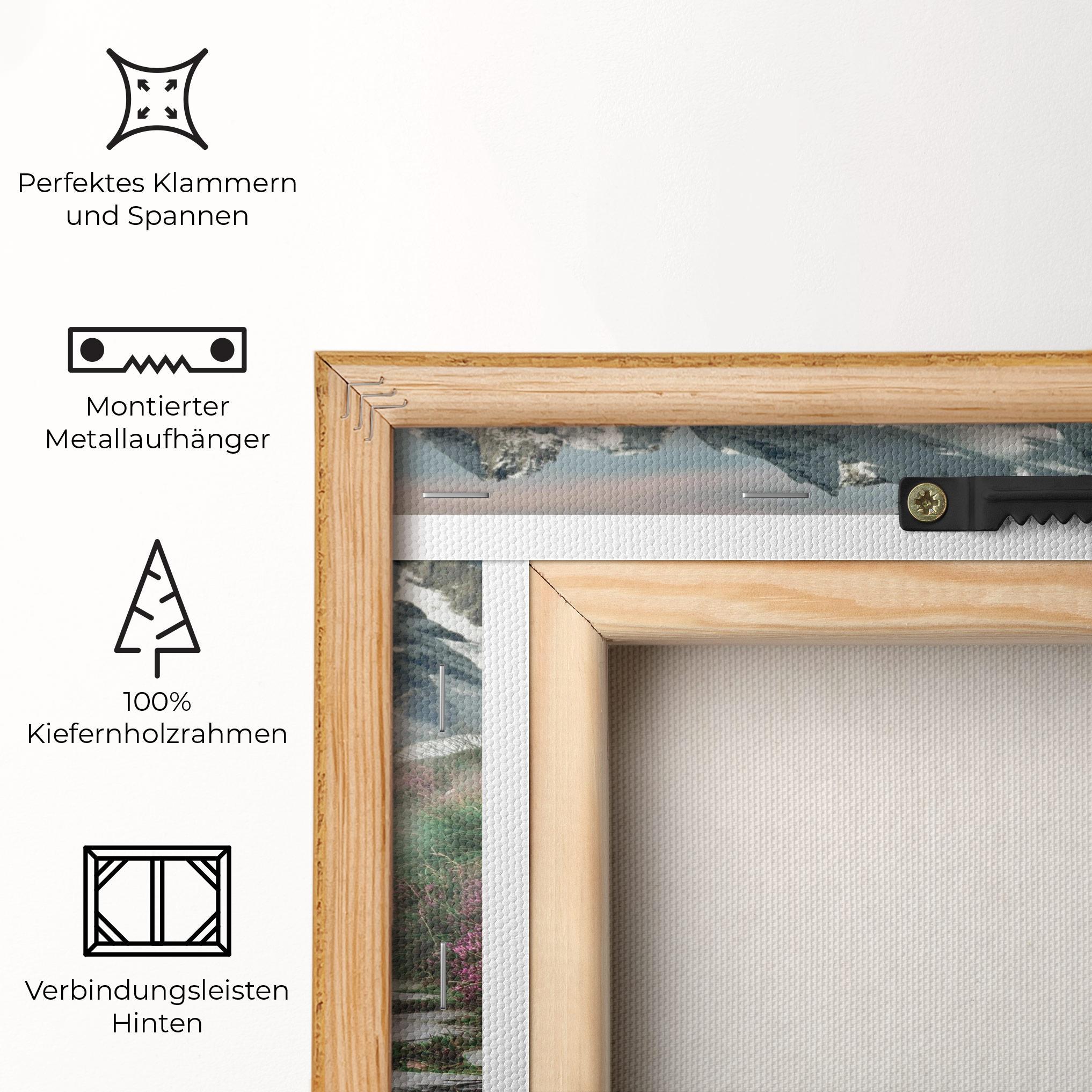 Leinwandbild Mountain Spring View mockup 5