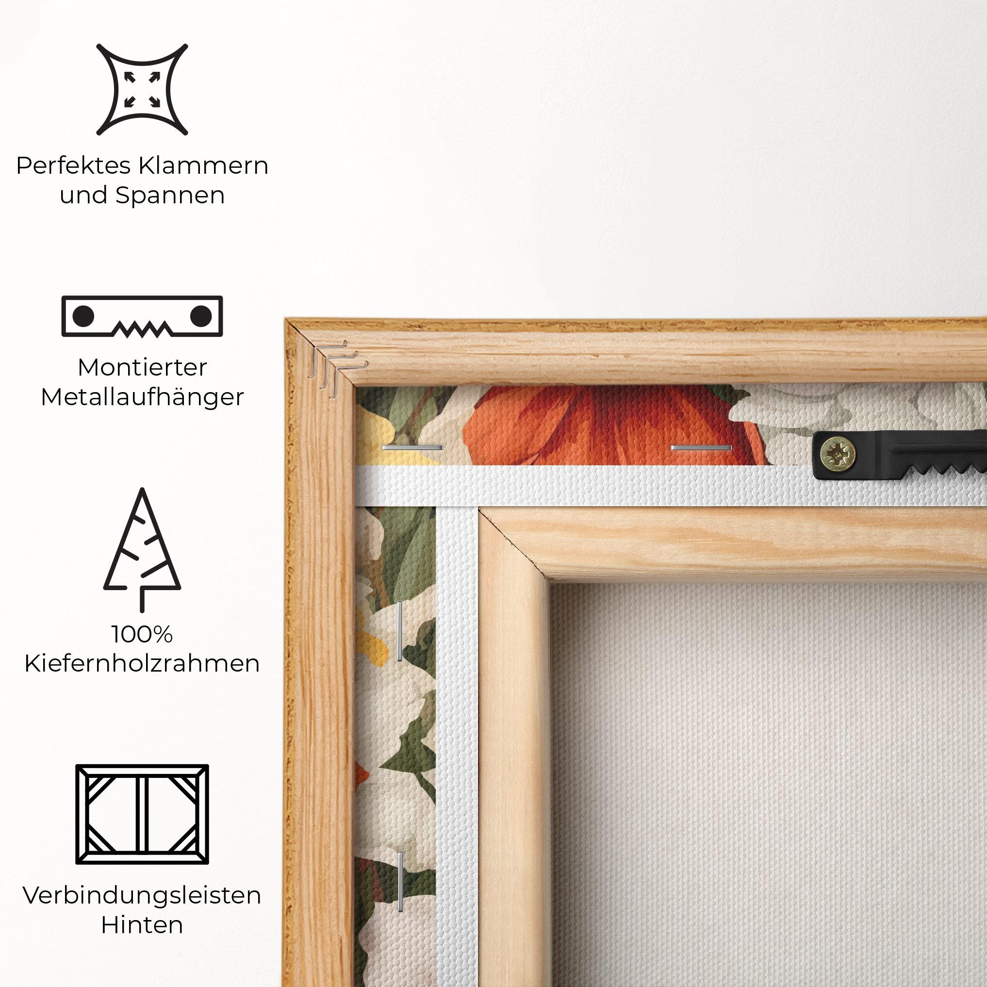 Leinwandbild Orange Red Spring mockup 5