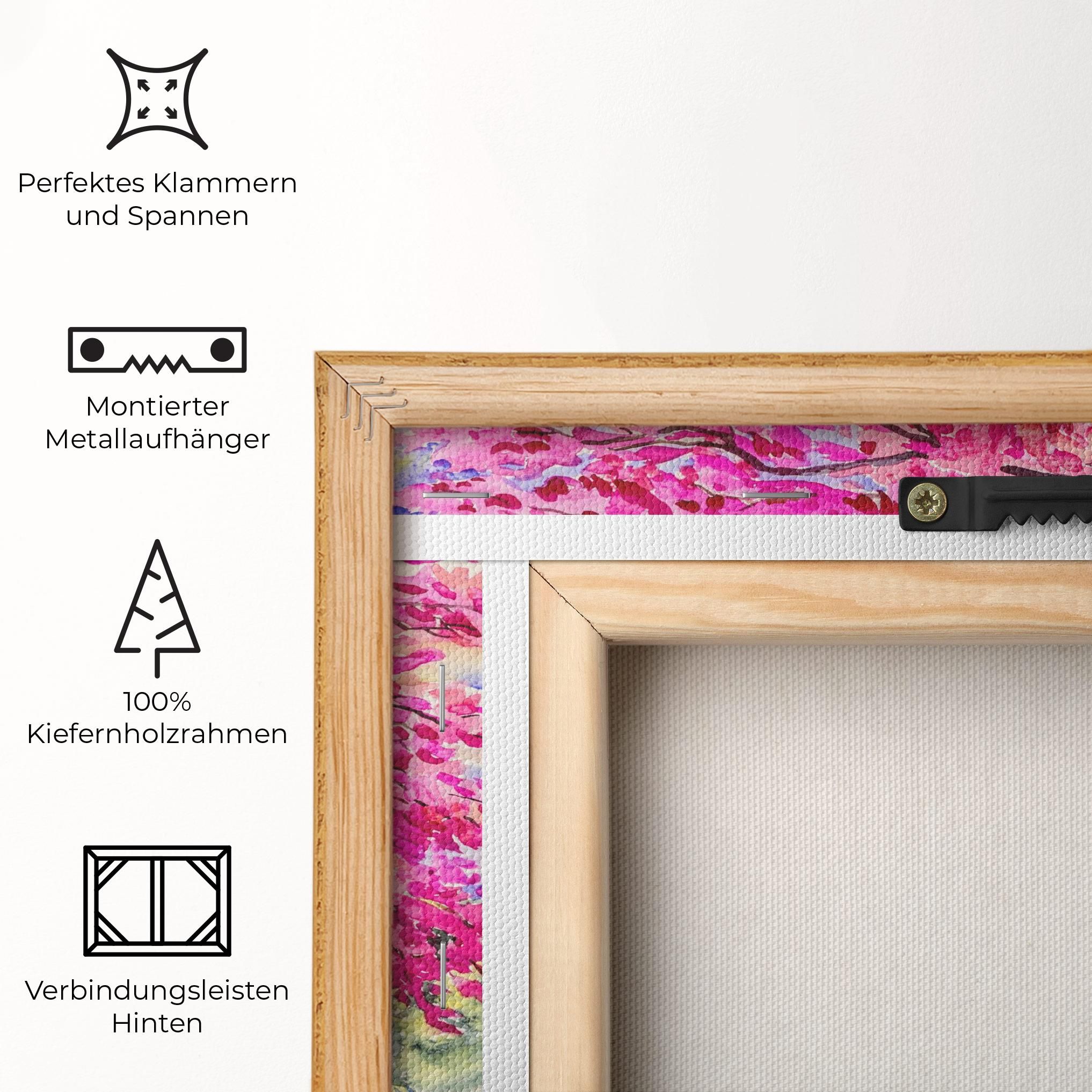 Pink Trees Art mockup 5