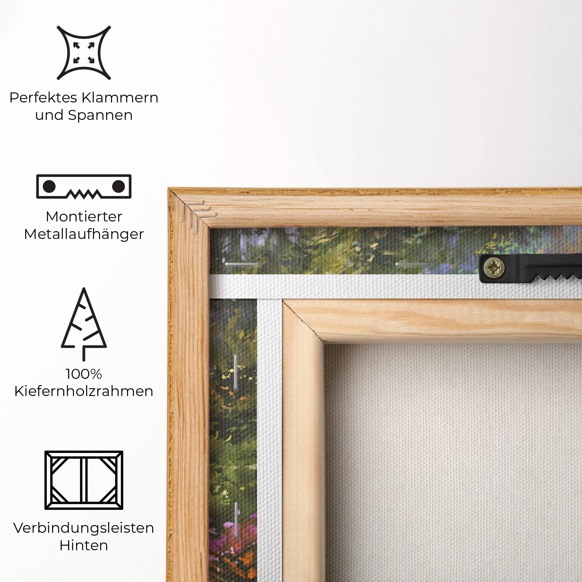 Leinwandbild Spring Staircase Painting mockup 5