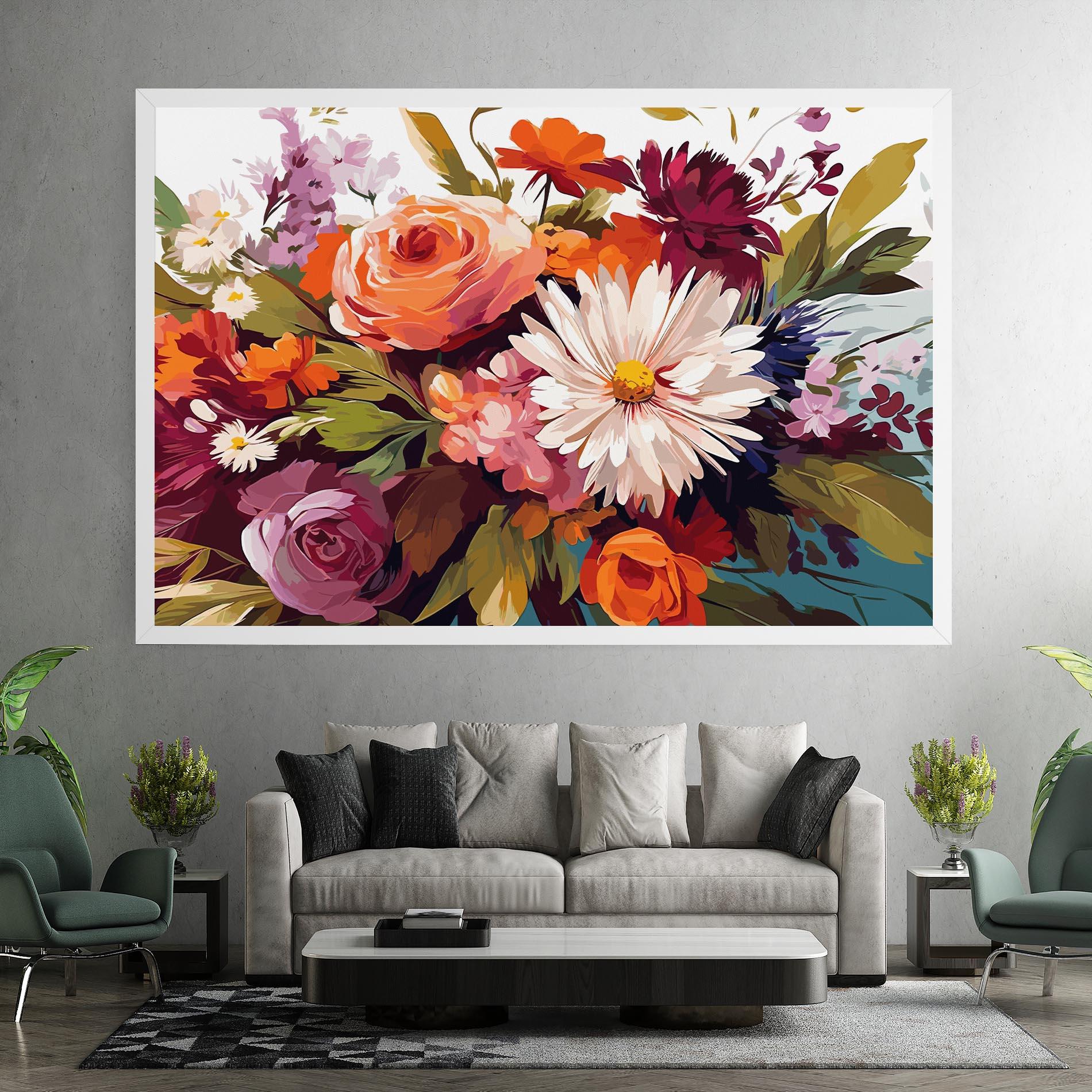 Leinwandbild Cream Orange Spring mockup 7