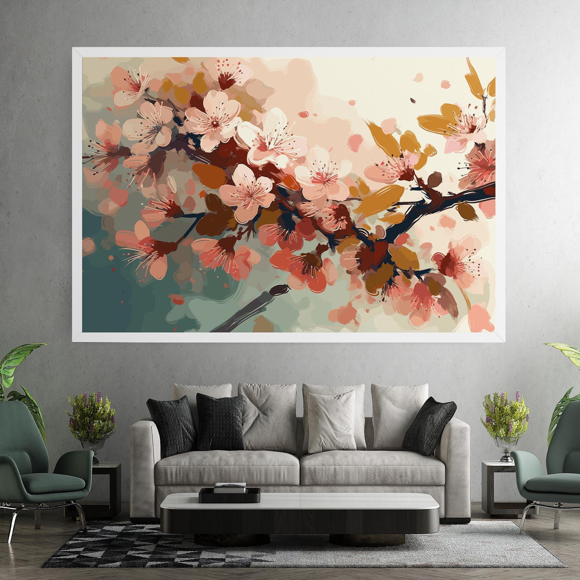 Leinwandbild Cute Spring Flower mockup 7