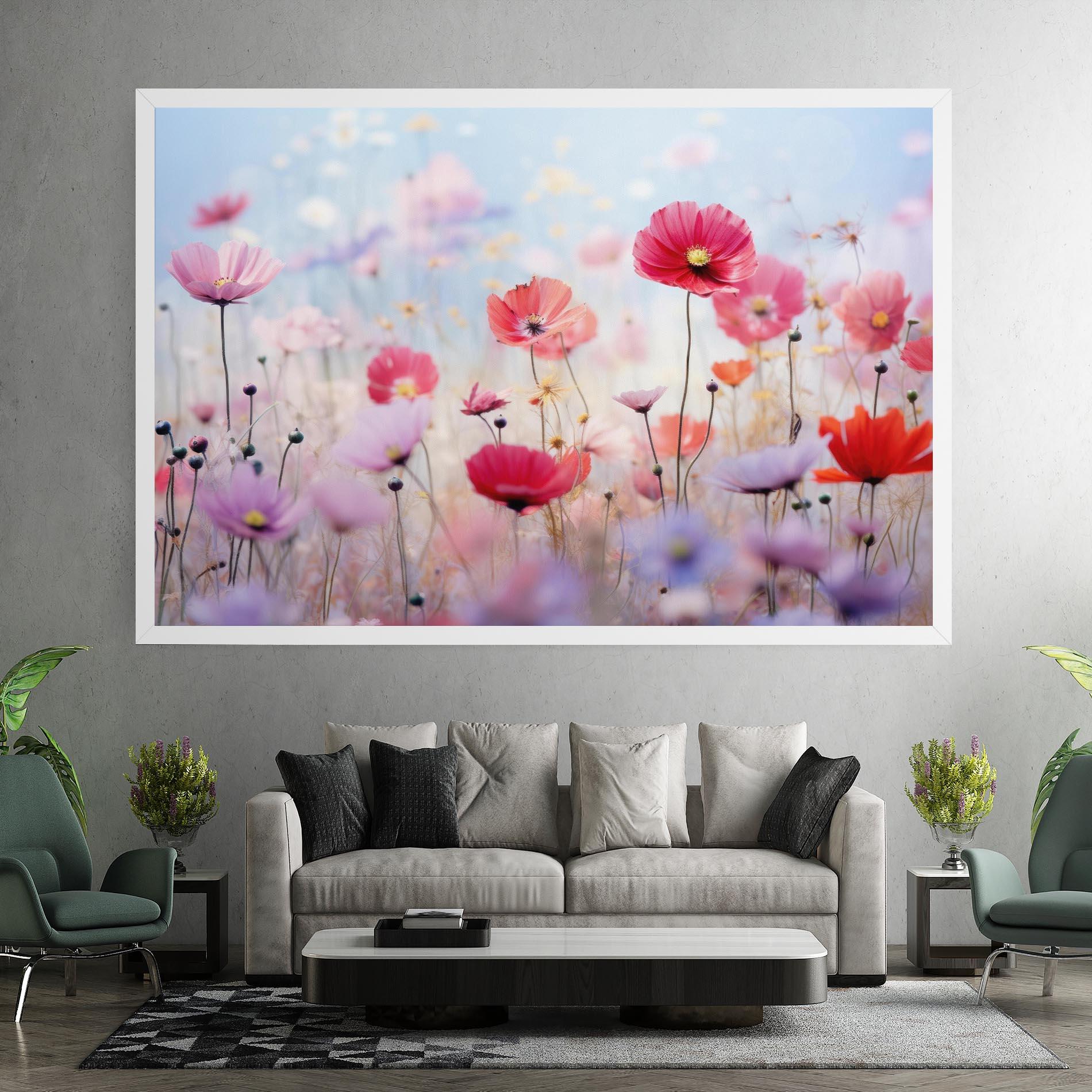 Leinwandbild Dreamy Sprig Pink Flower mockup 7