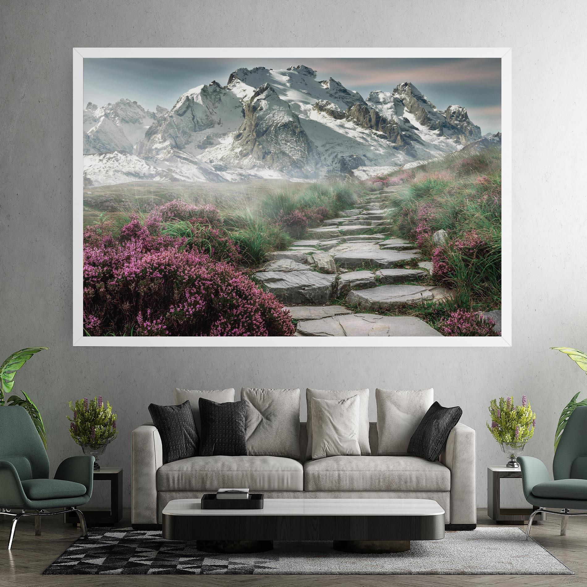 Leinwandbild Mountain Spring View mockup 7