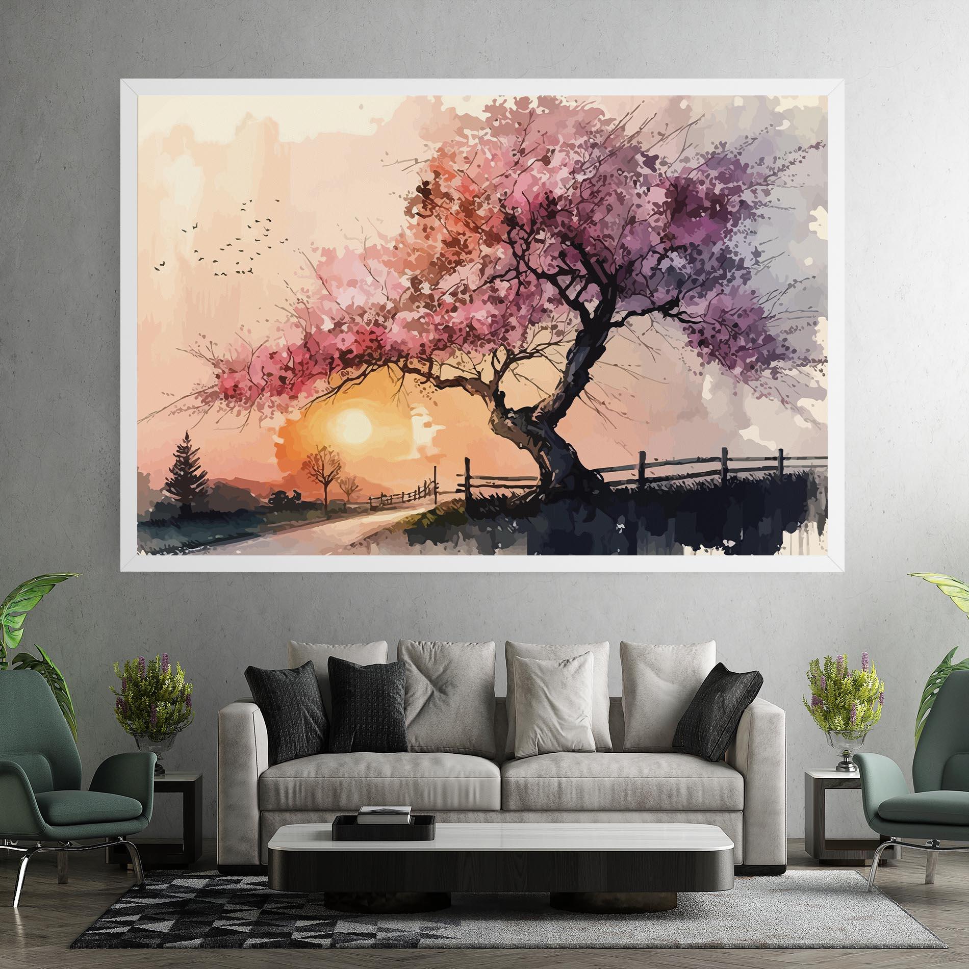 Leinwandbild Sunset Spring mockup 7