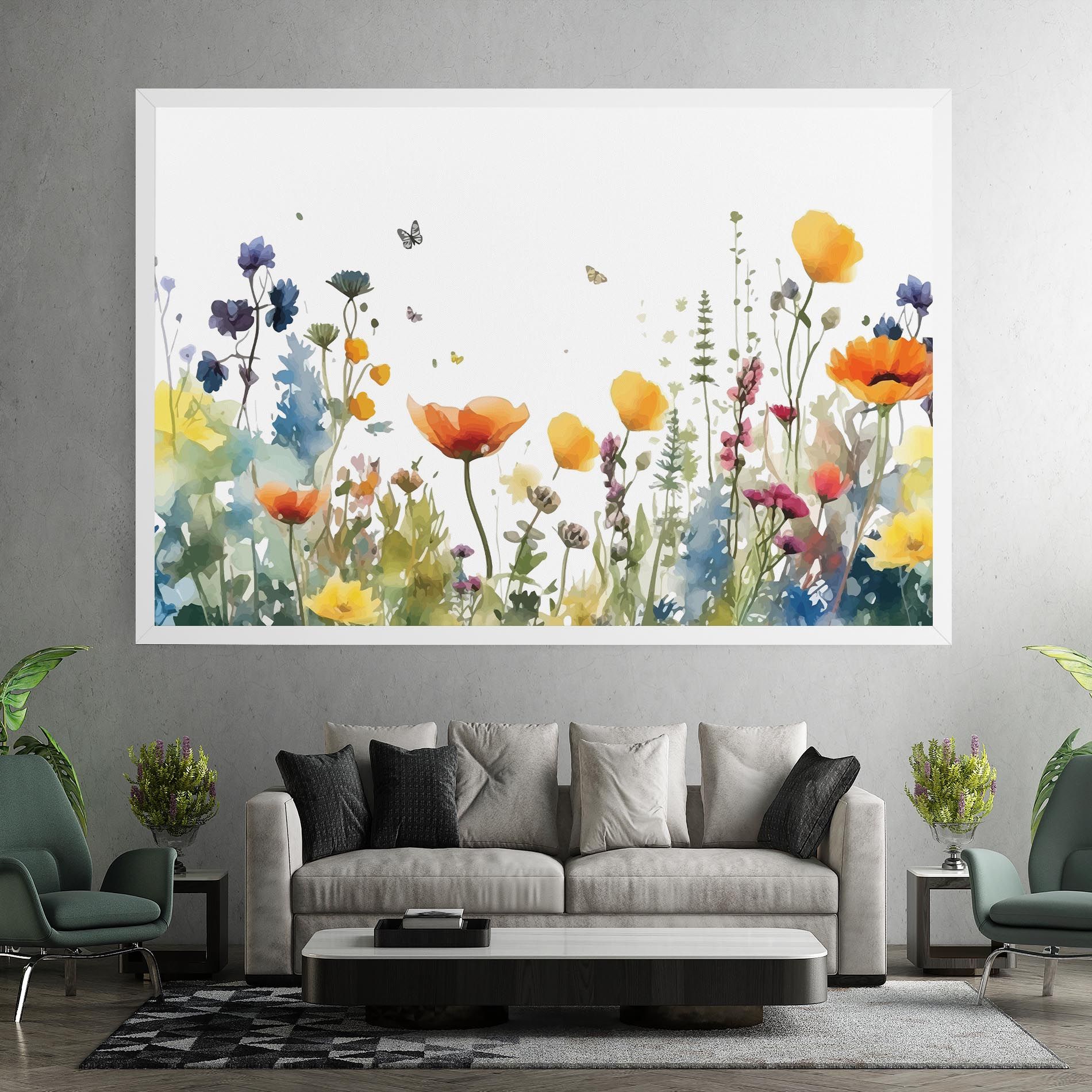 Watercolor Spring Flowers mockup 7