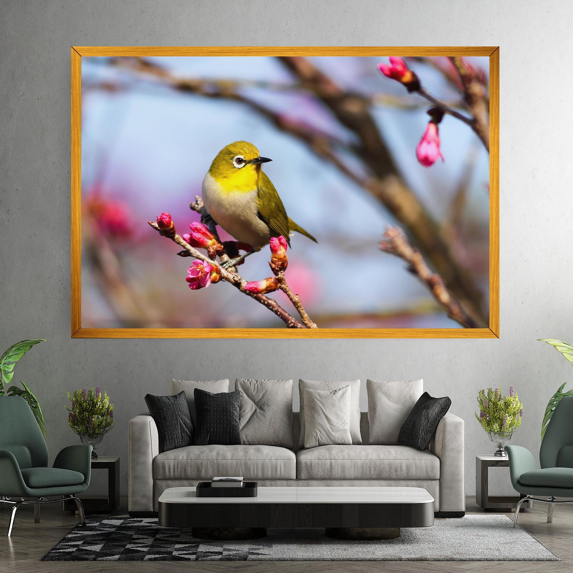 Leinwandbild Cute Pink Flower Buds mockup 7