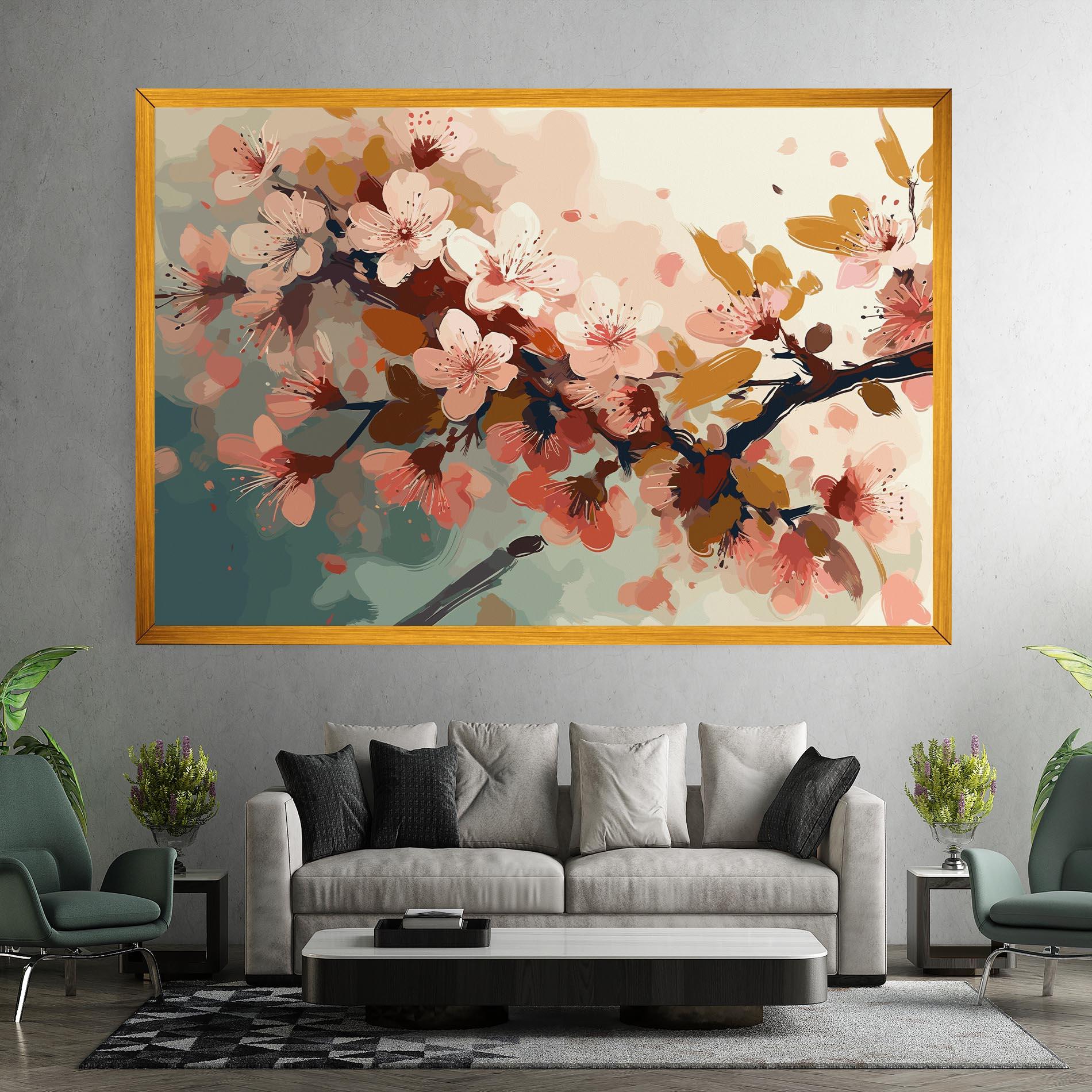 Leinwandbild Cute Spring Flower mockup 7