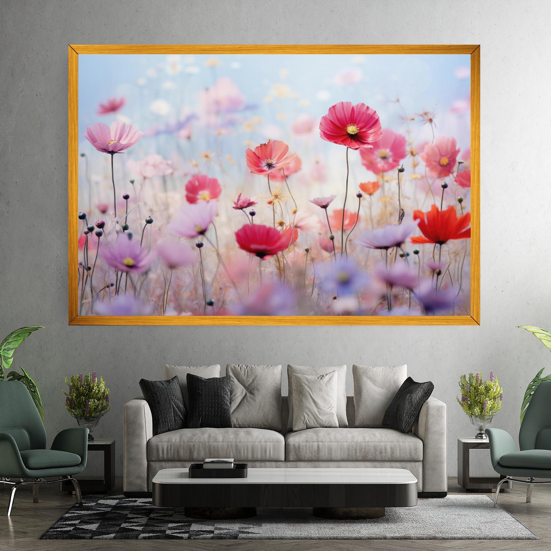 Leinwandbild Dreamy Sprig Pink Flower mockup 7