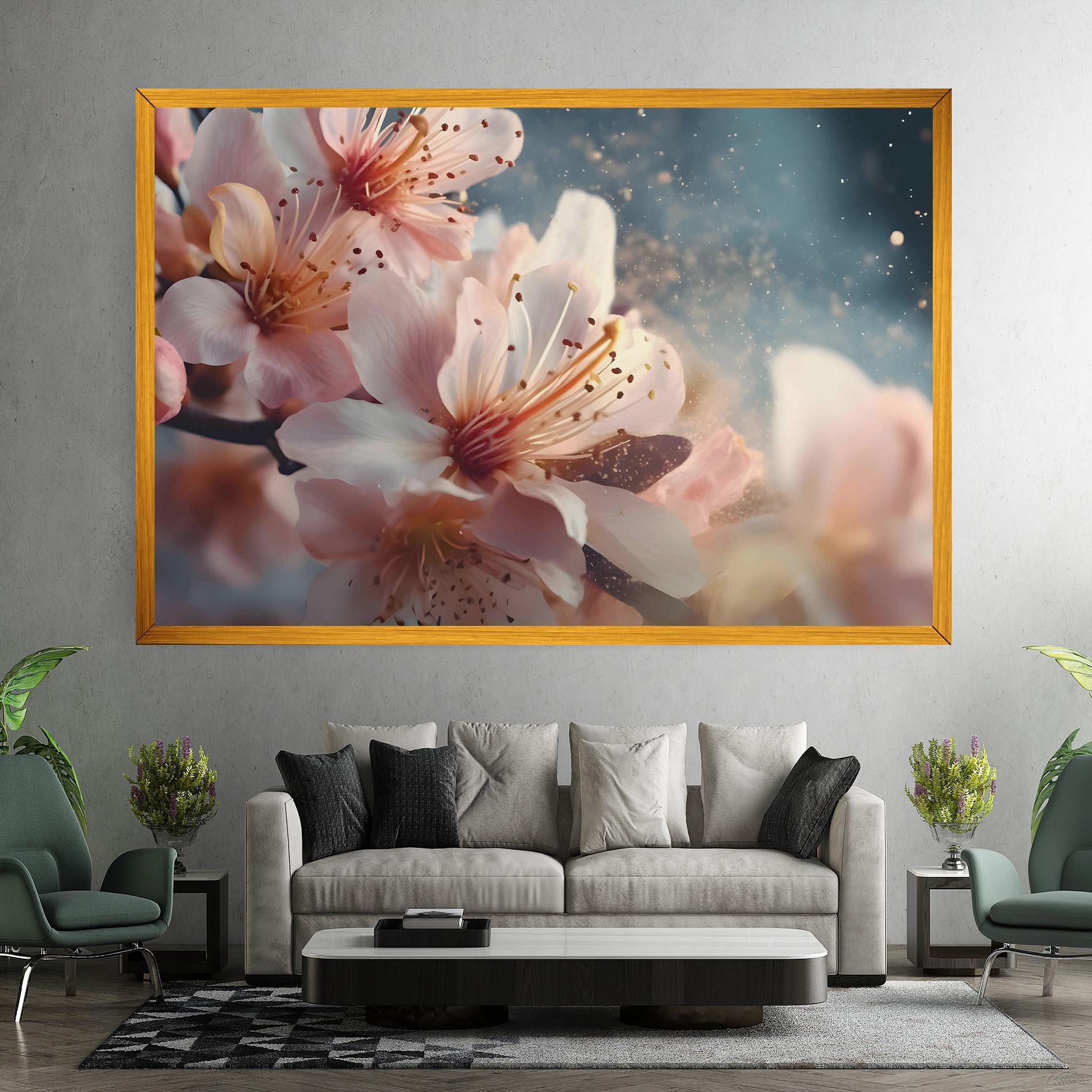 Leinwandbild Flower Spring Art mockup 7