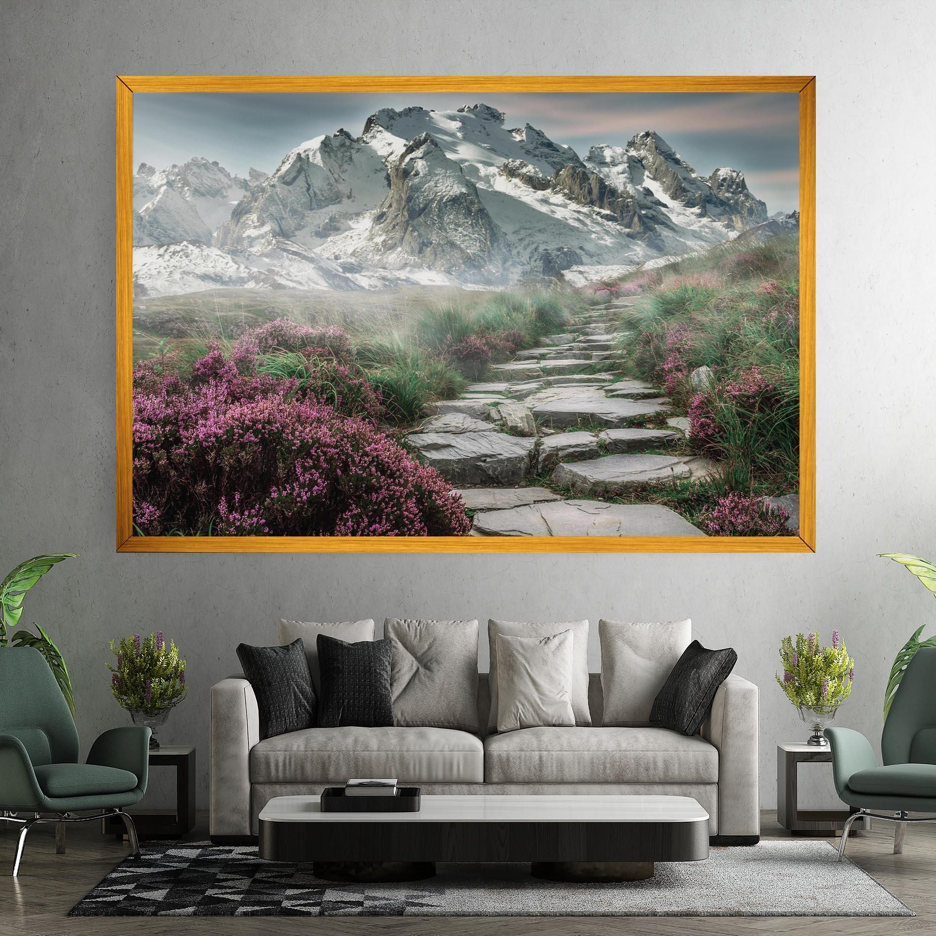 Leinwandbild Mountain Spring View mockup 7