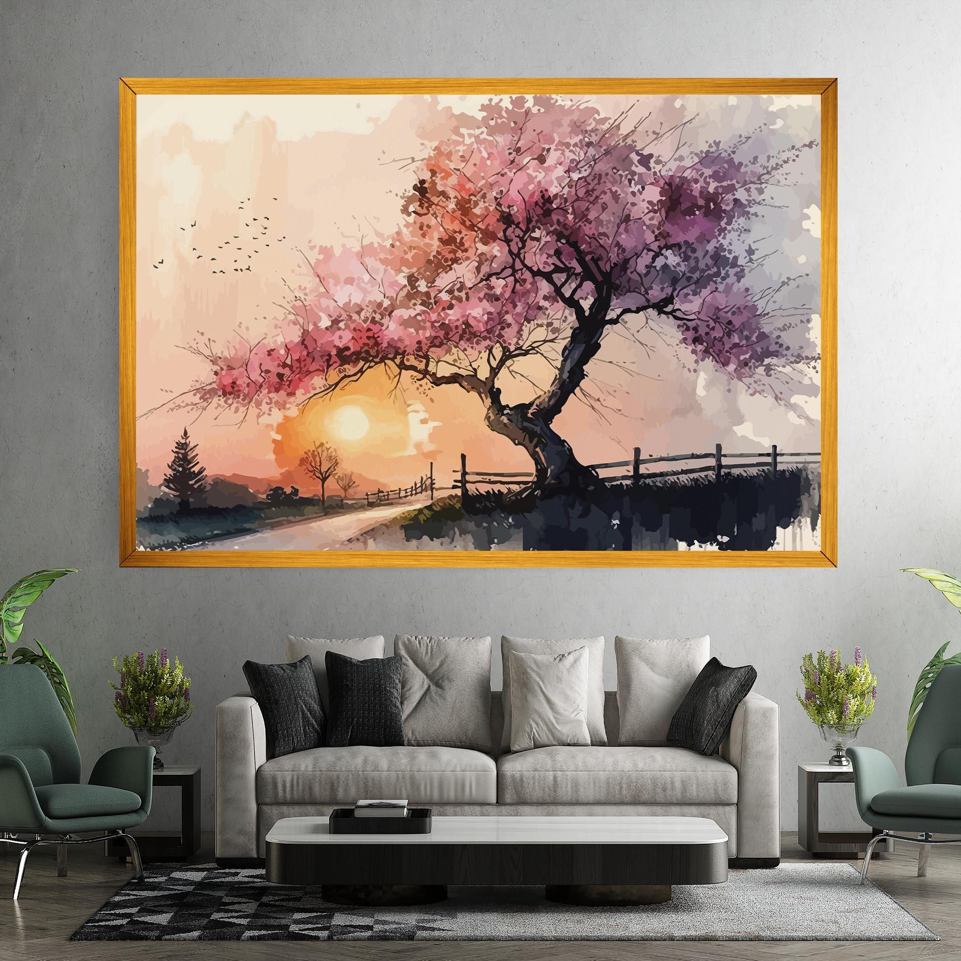Leinwandbild Sunset Spring mockup 7