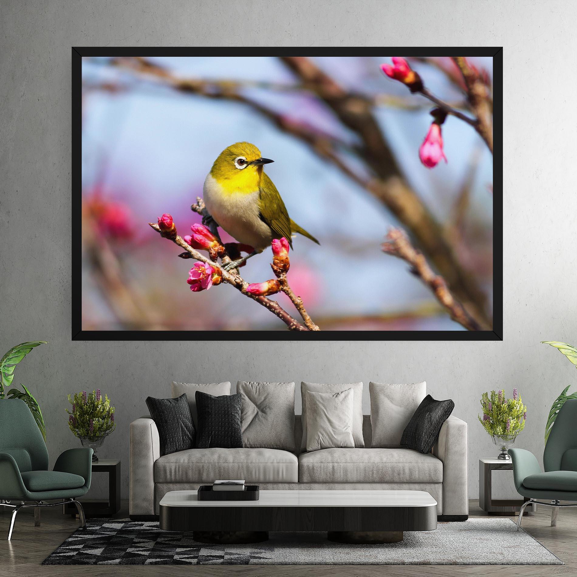 Leinwandbild Cute Pink Flower Buds mockup 7