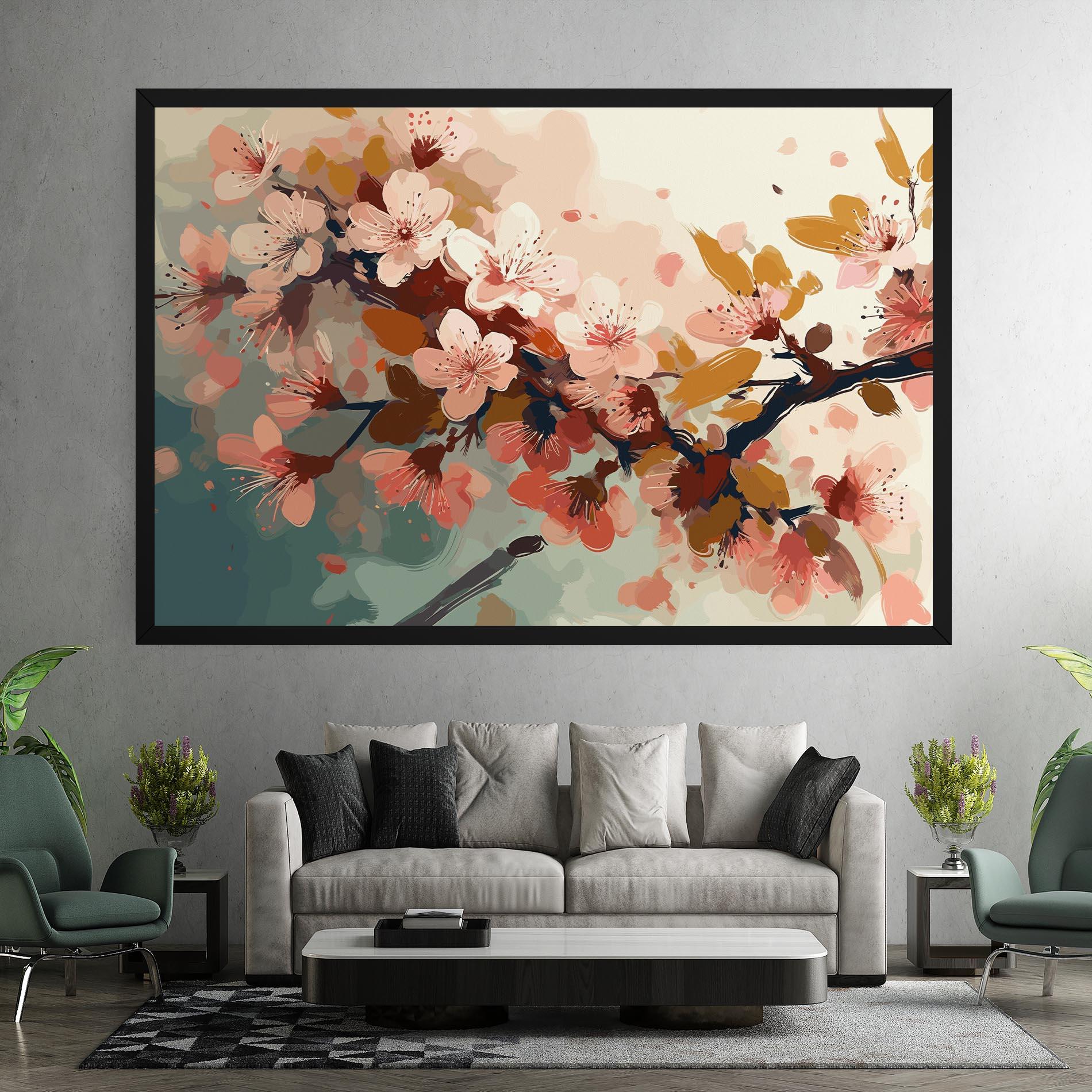 Leinwandbild Cute Spring Flower mockup 7