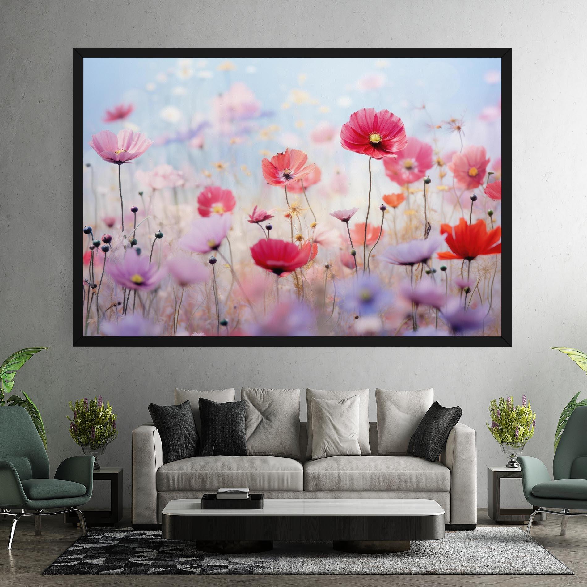 Leinwandbild Dreamy Sprig Pink Flower mockup 7