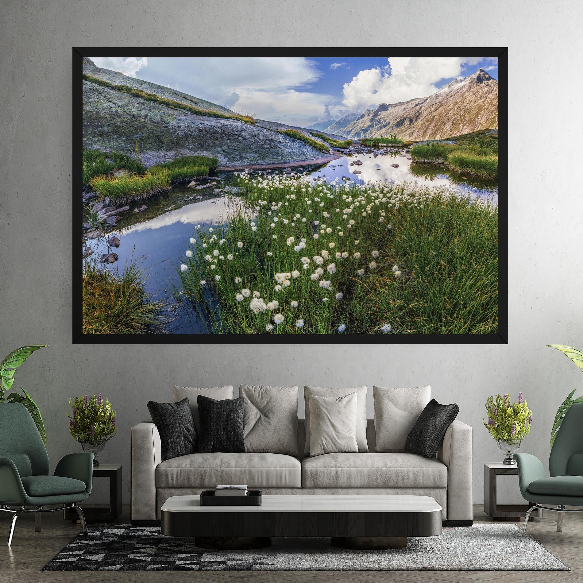 Leinwandbild Lake Spring View mockup 7