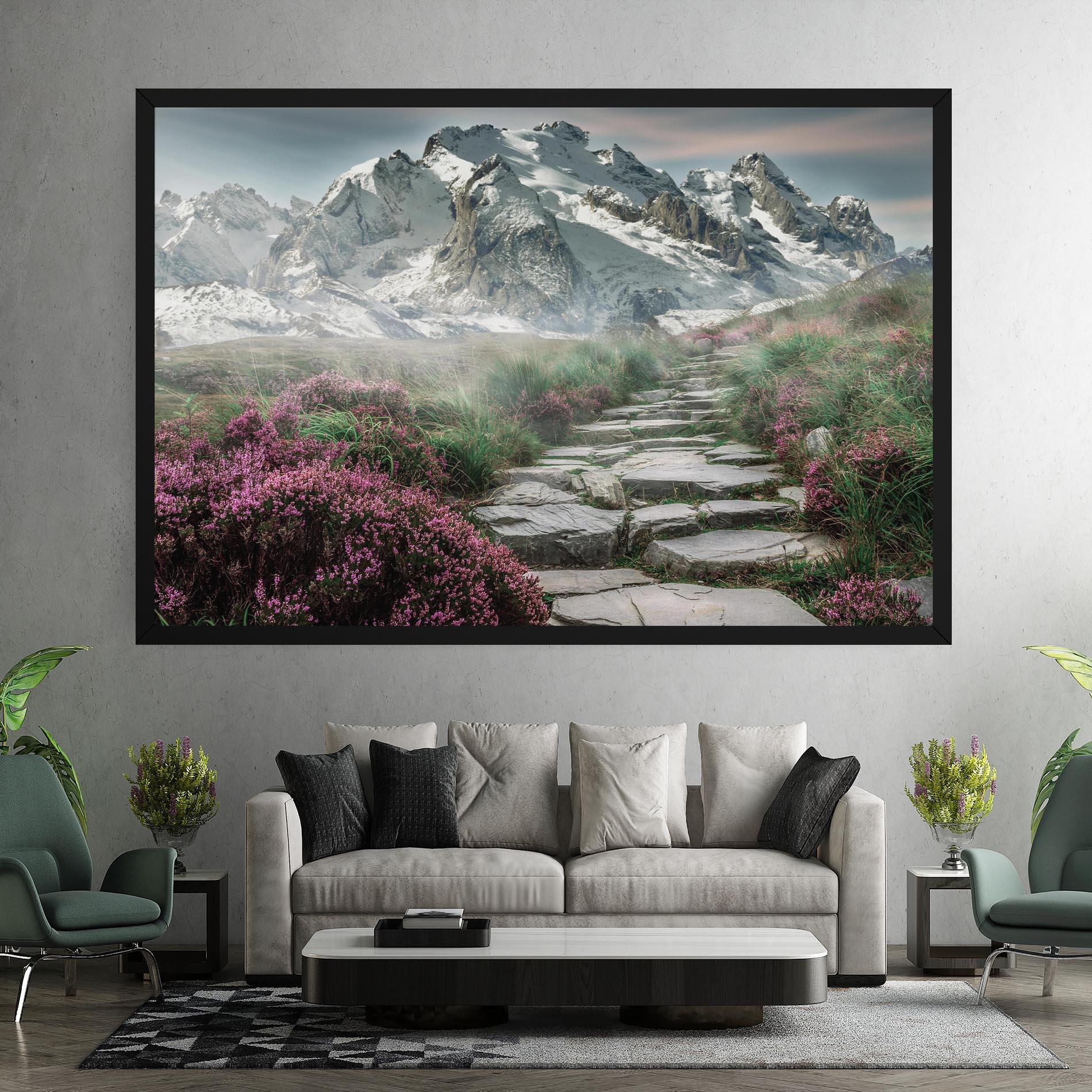 Leinwandbild Mountain Spring View mockup 7