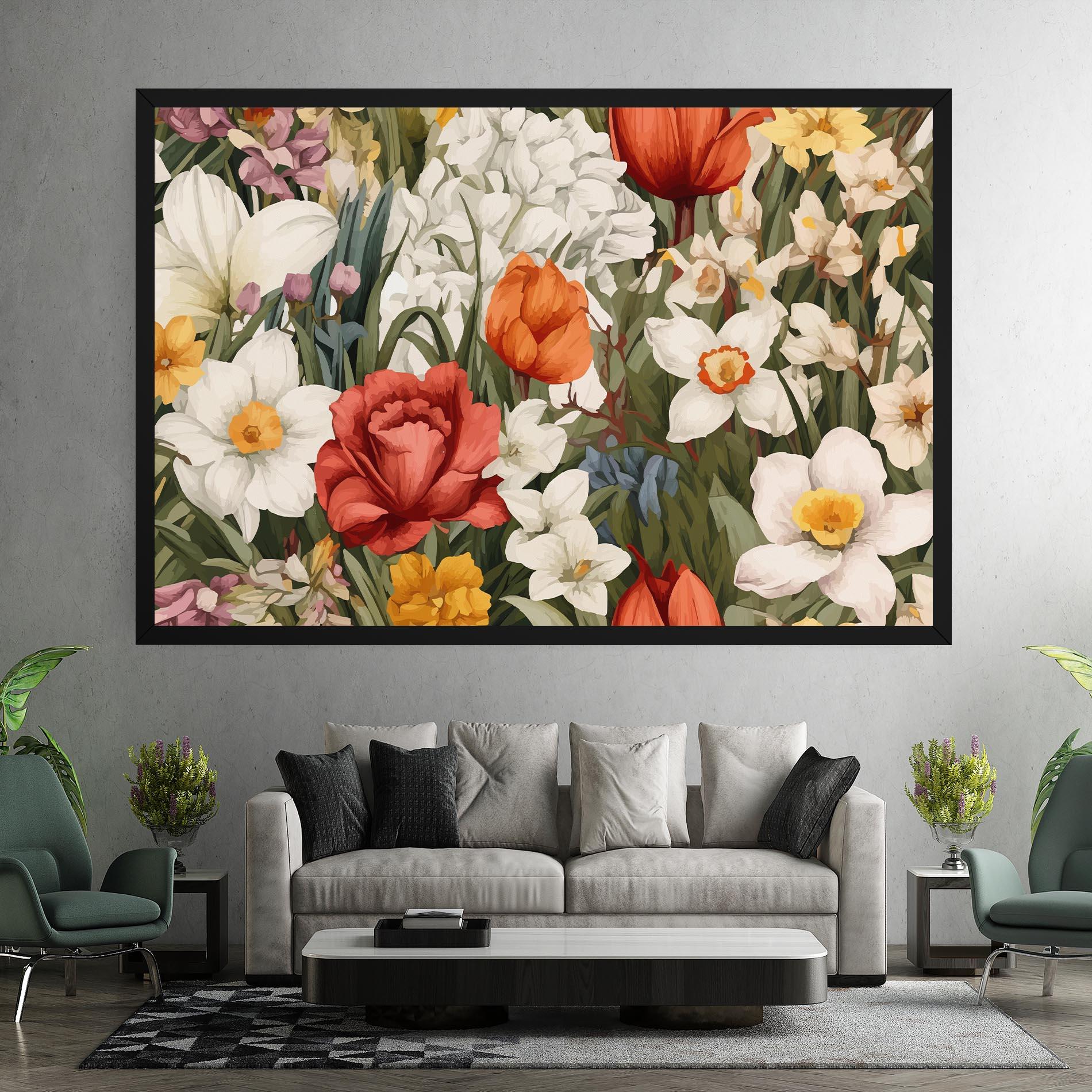 Leinwandbild Orange Red Spring mockup 7