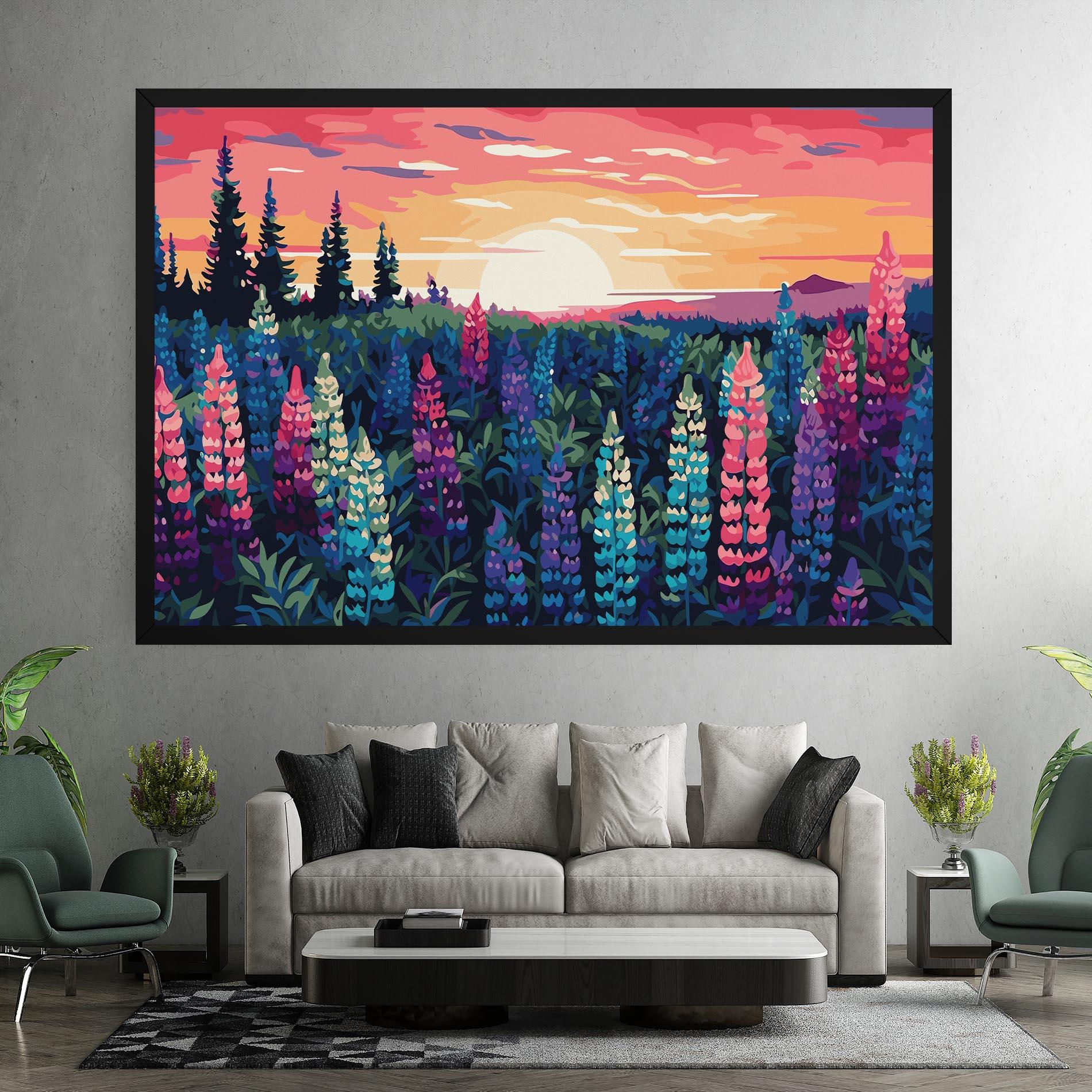 Leinwandbild Spring Sunset mockup 7