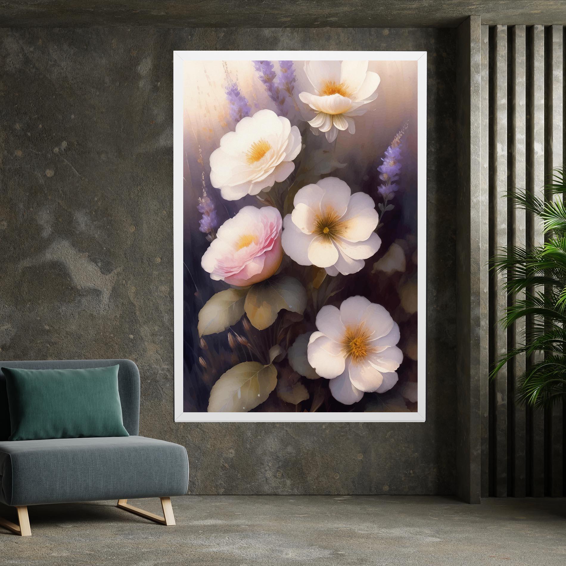 Leinwandbild Cream Flower Spring mockup 7