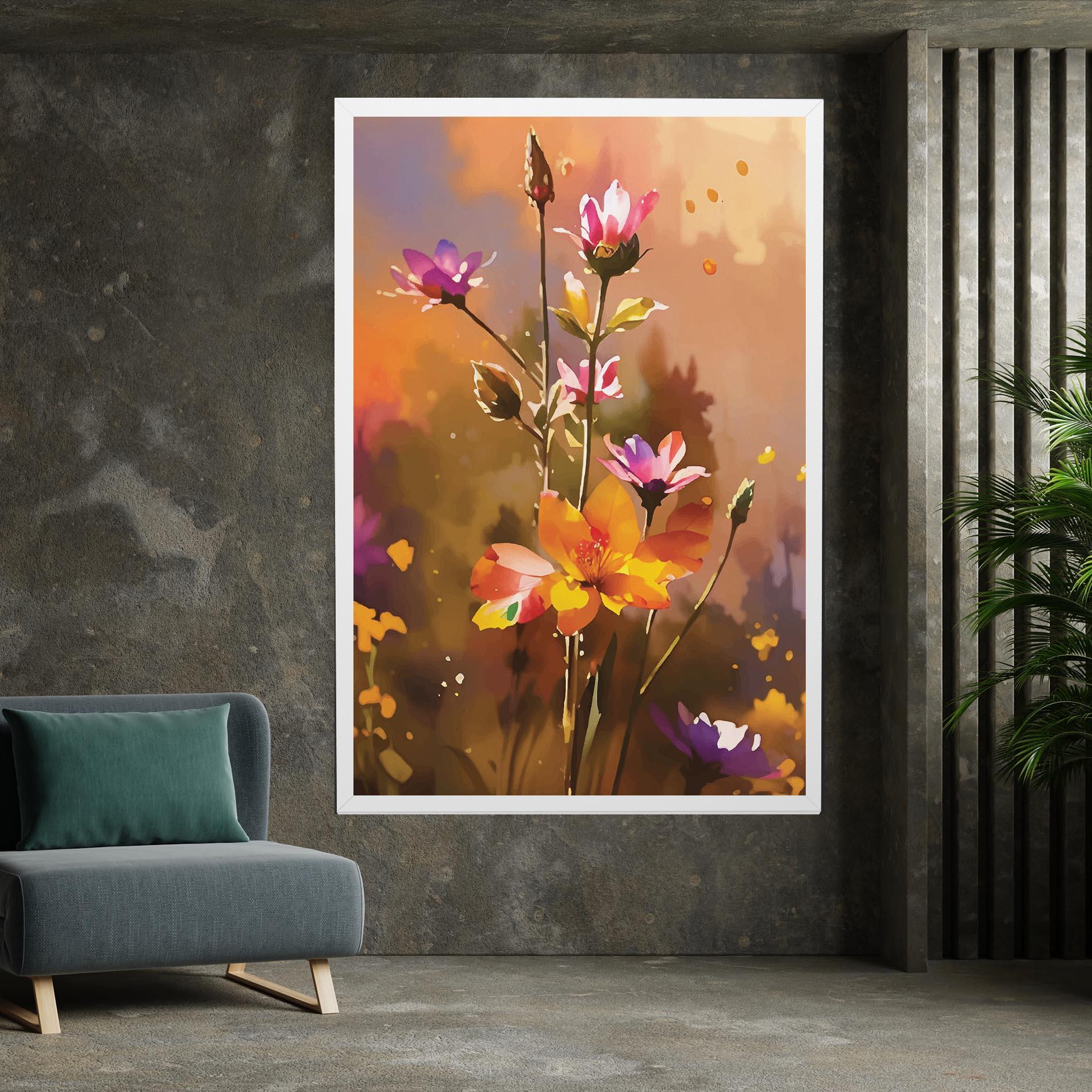 Leinwandbild Orange Pink Spring mockup 7