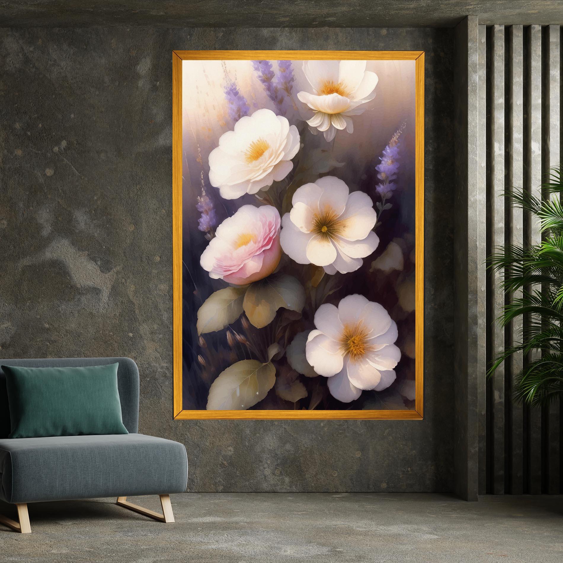 Leinwandbild Cream Flower Spring mockup 7