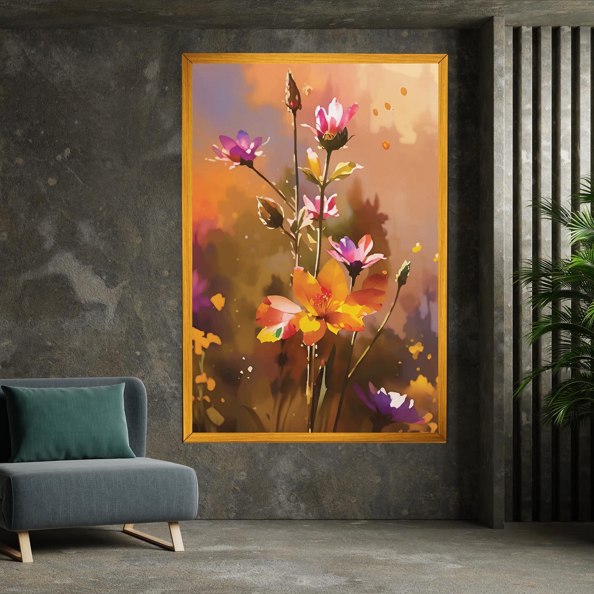 Leinwandbild Orange Pink Spring mockup 7