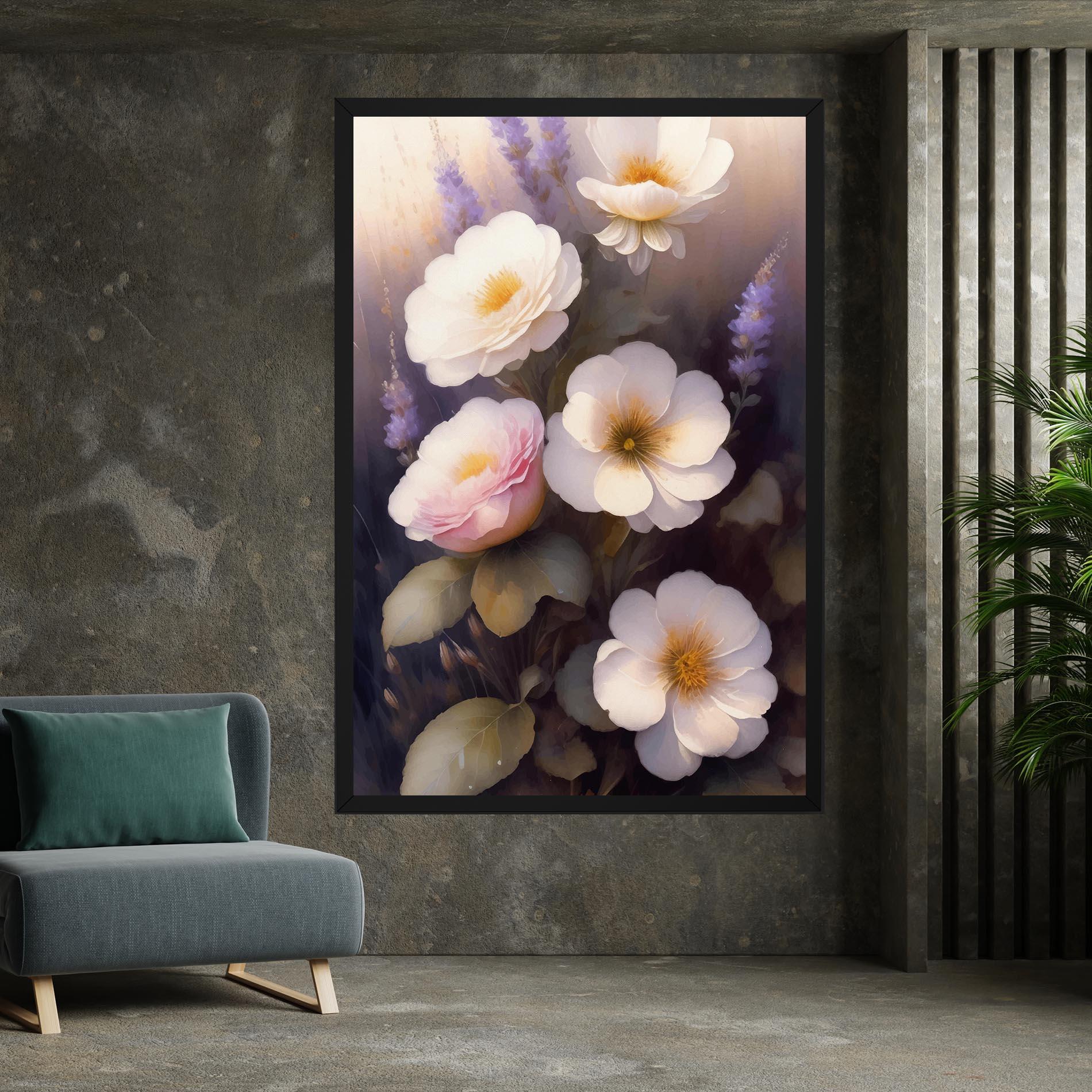 Leinwandbild Cream Flower Spring mockup 7