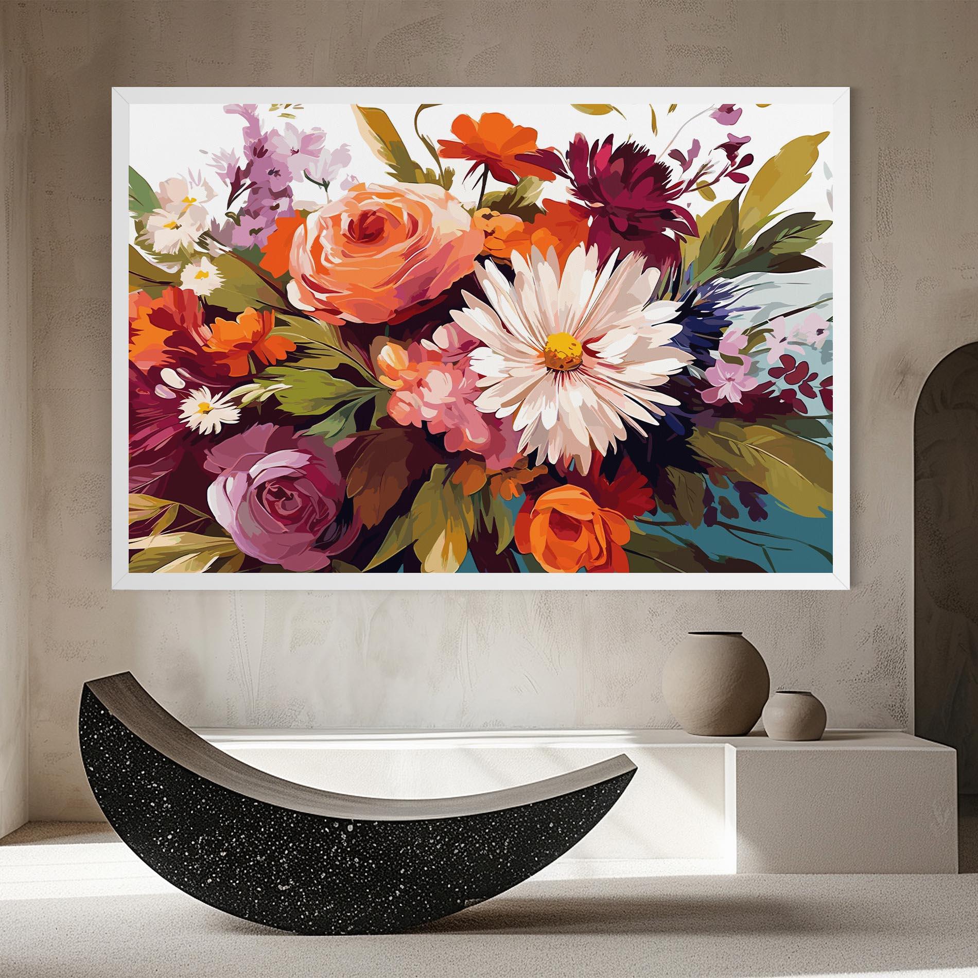 Leinwandbild Cream Orange Spring mockup 8