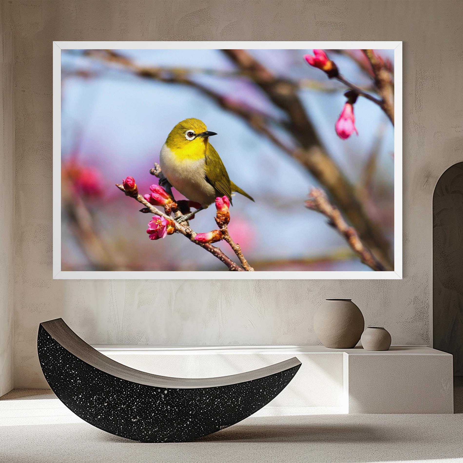 Leinwandbild Cute Pink Flower Buds mockup 8