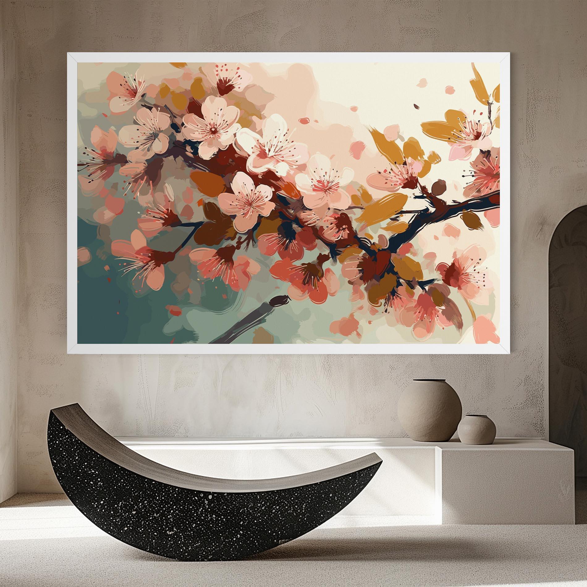 Leinwandbild Cute Spring Flower mockup 8