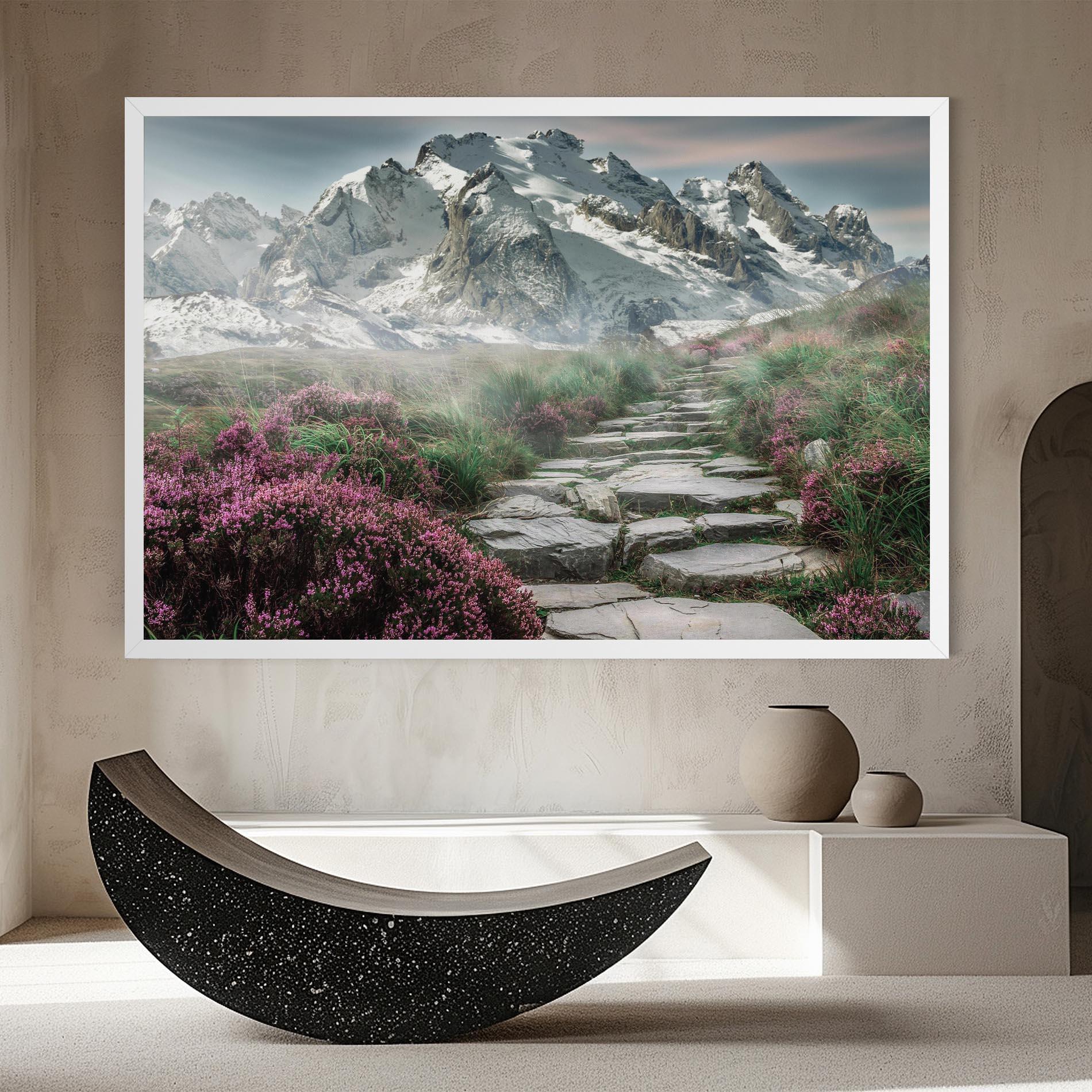 Leinwandbild Mountain Spring View mockup 8