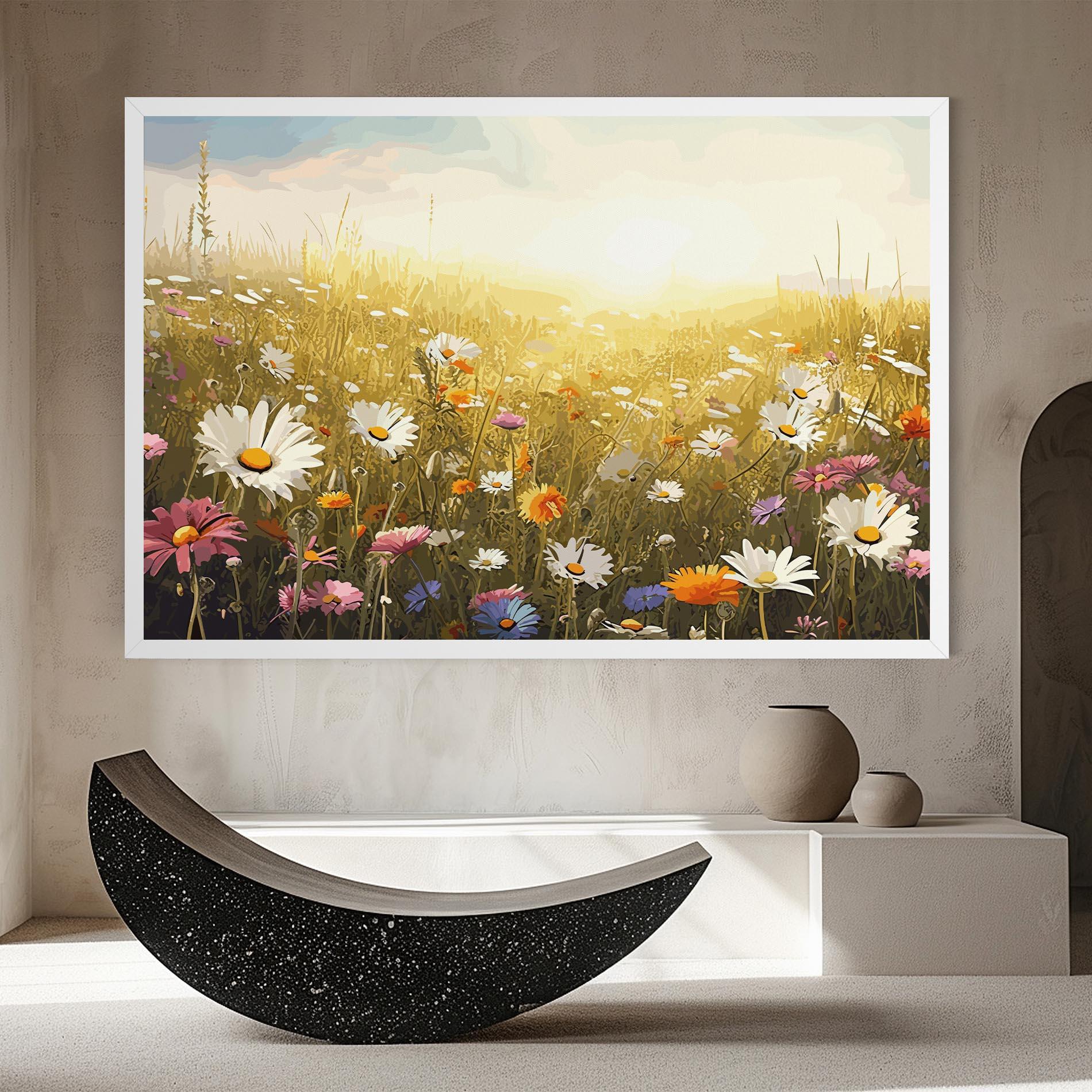 Leinwandbild Spring Field Art mockup 8