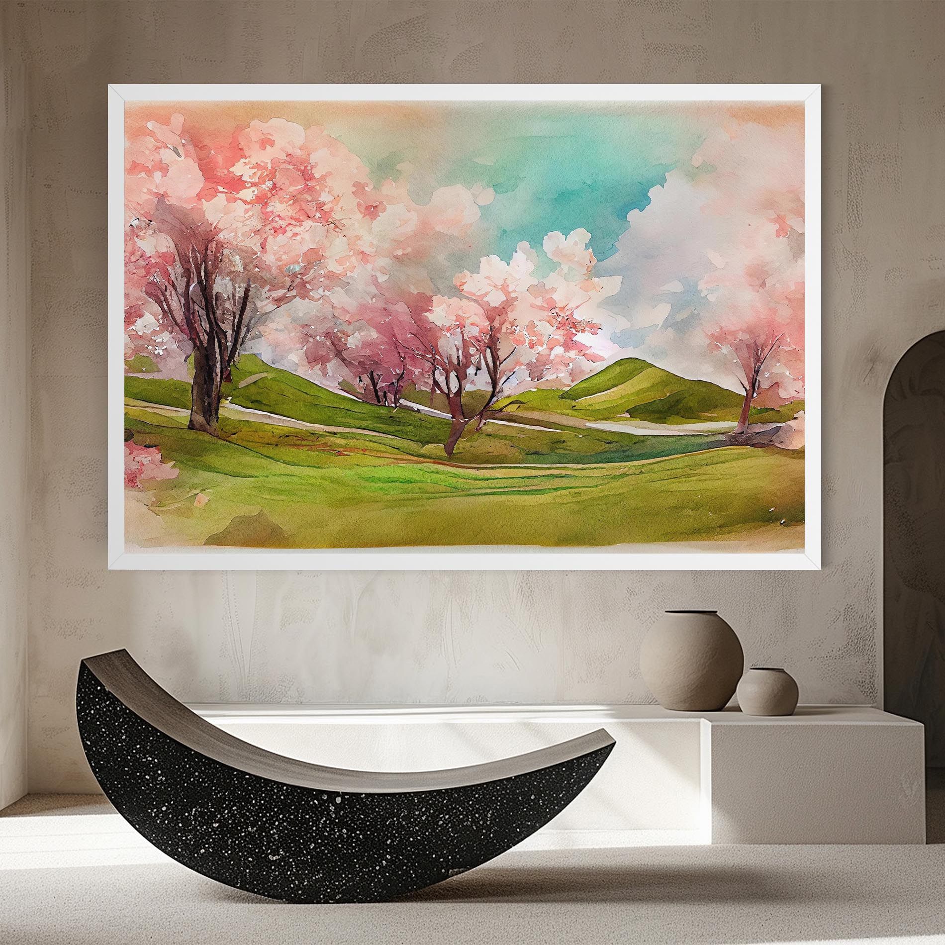 Spring Trees Painting mockup 8