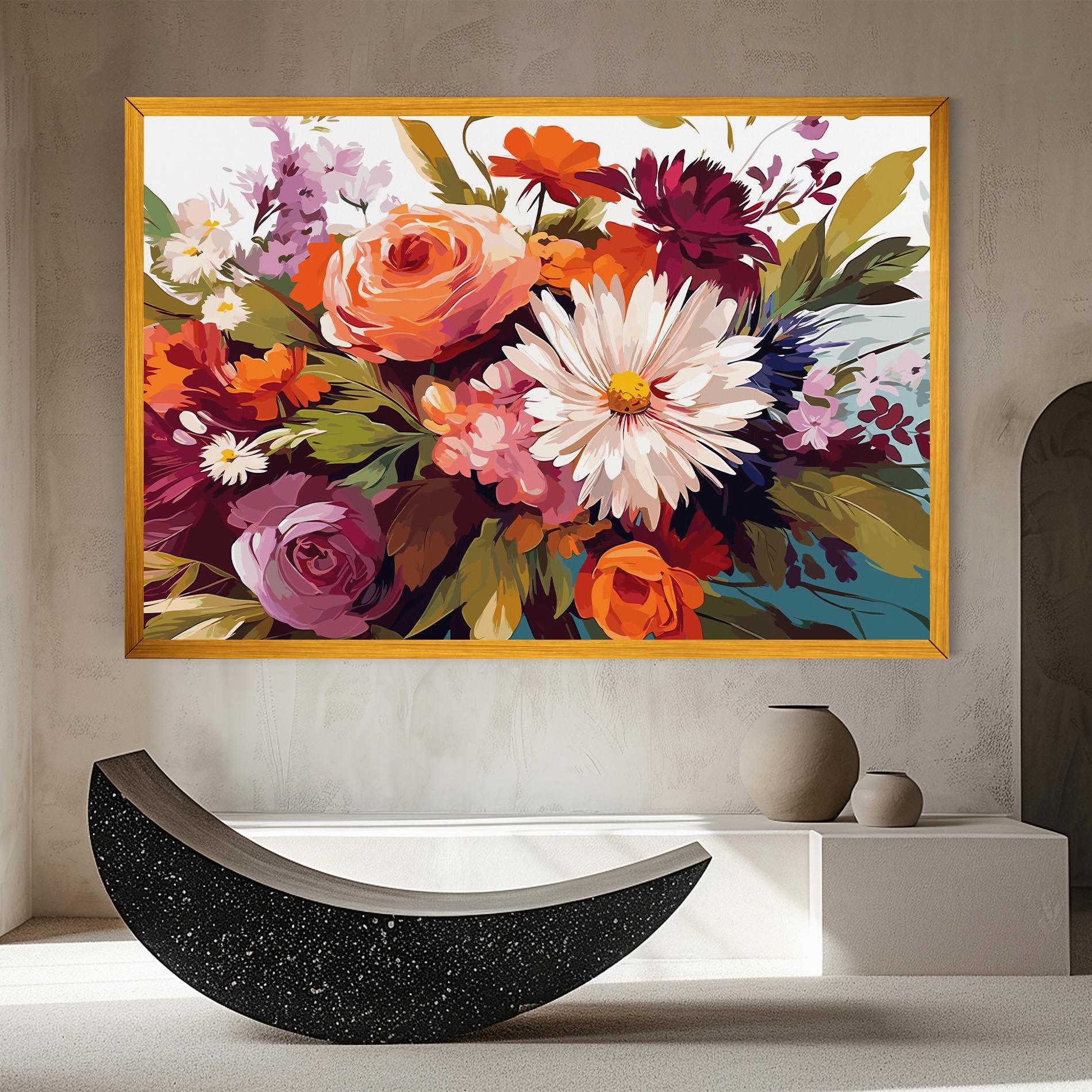 Leinwandbild Cream Orange Spring mockup 8