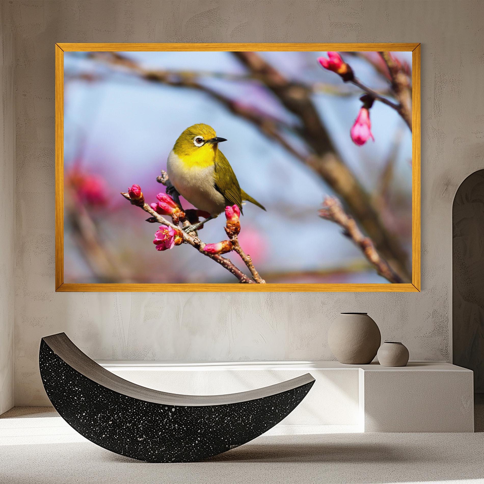 Leinwandbild Cute Pink Flower Buds mockup 8