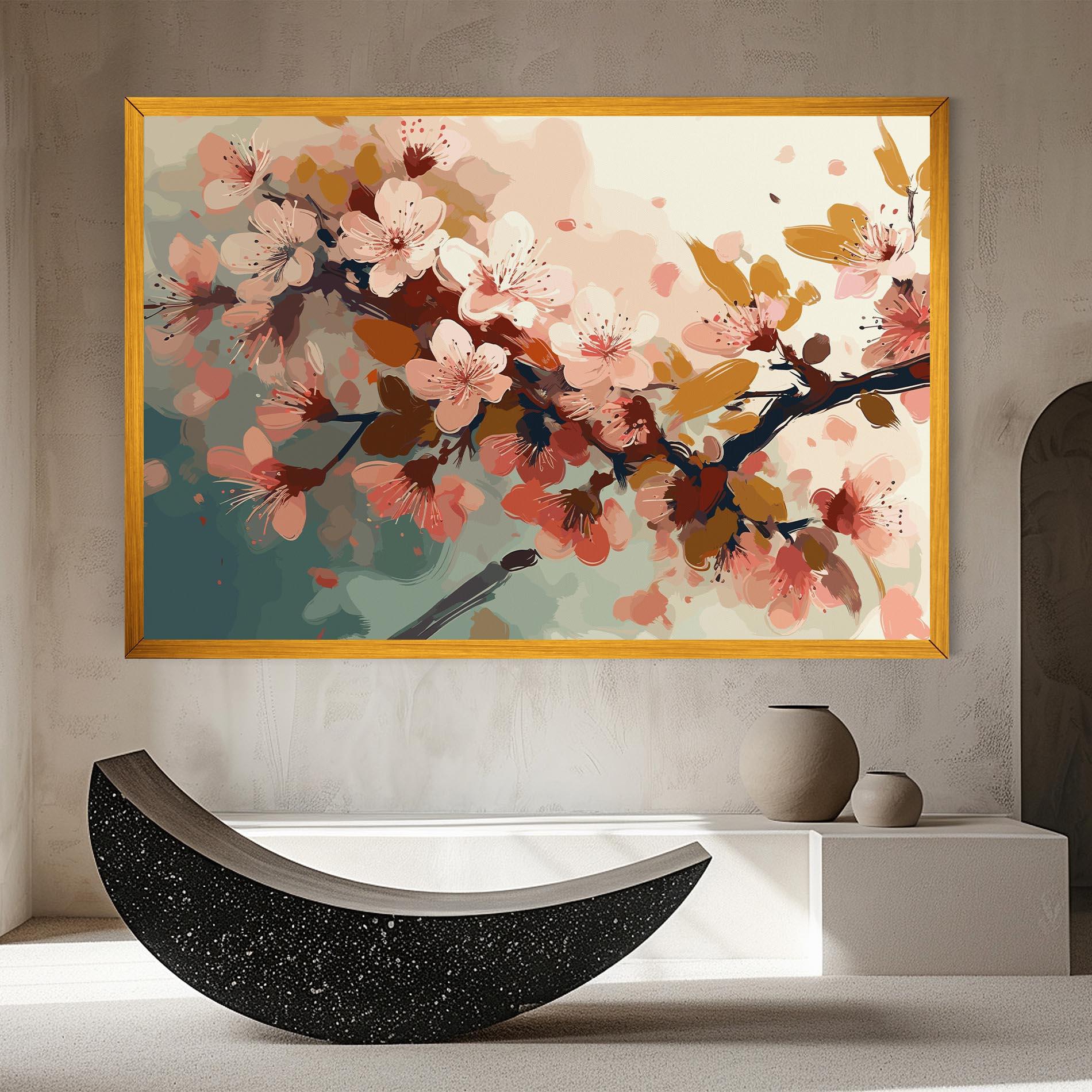 Leinwandbild Cute Spring Flower mockup 8