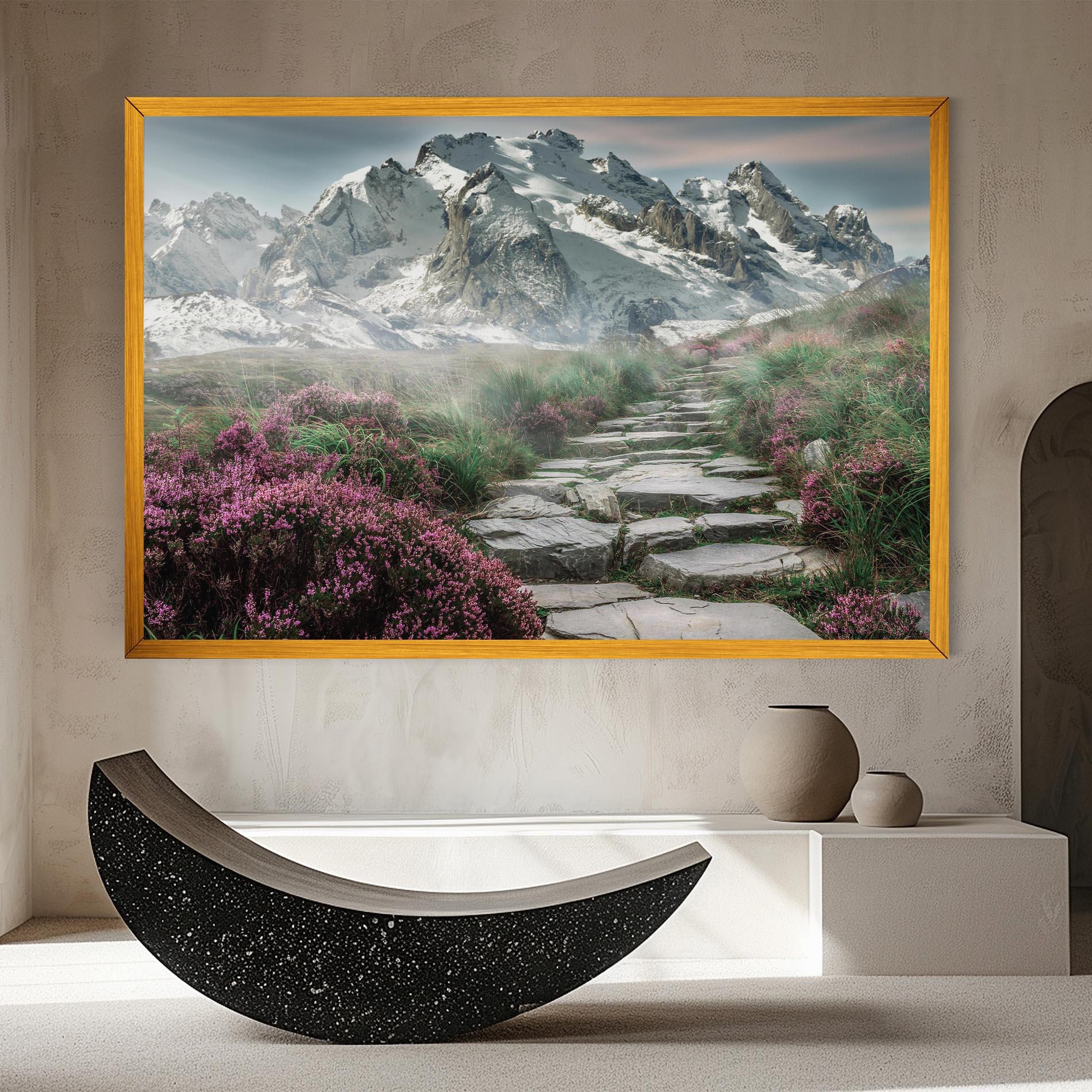 Leinwandbild Mountain Spring View mockup 8