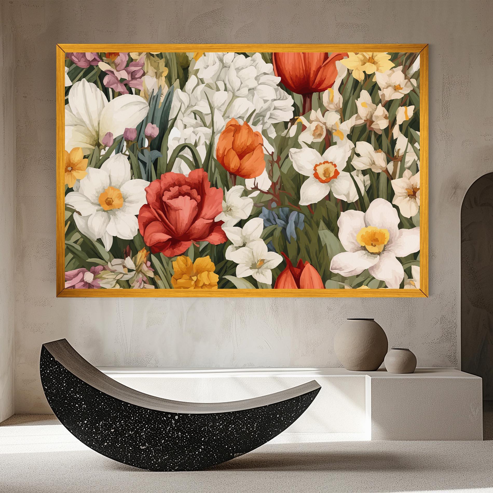 Leinwandbild Orange Red Spring mockup 8