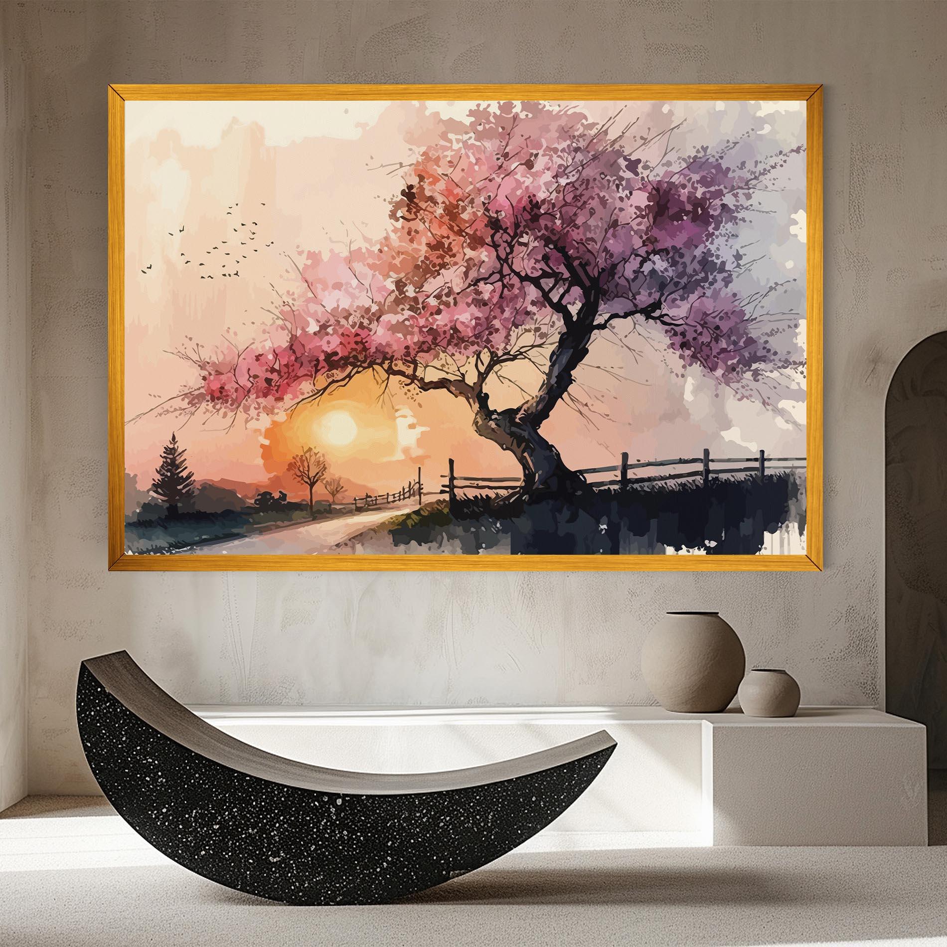 Leinwandbild Sunset Spring mockup 8
