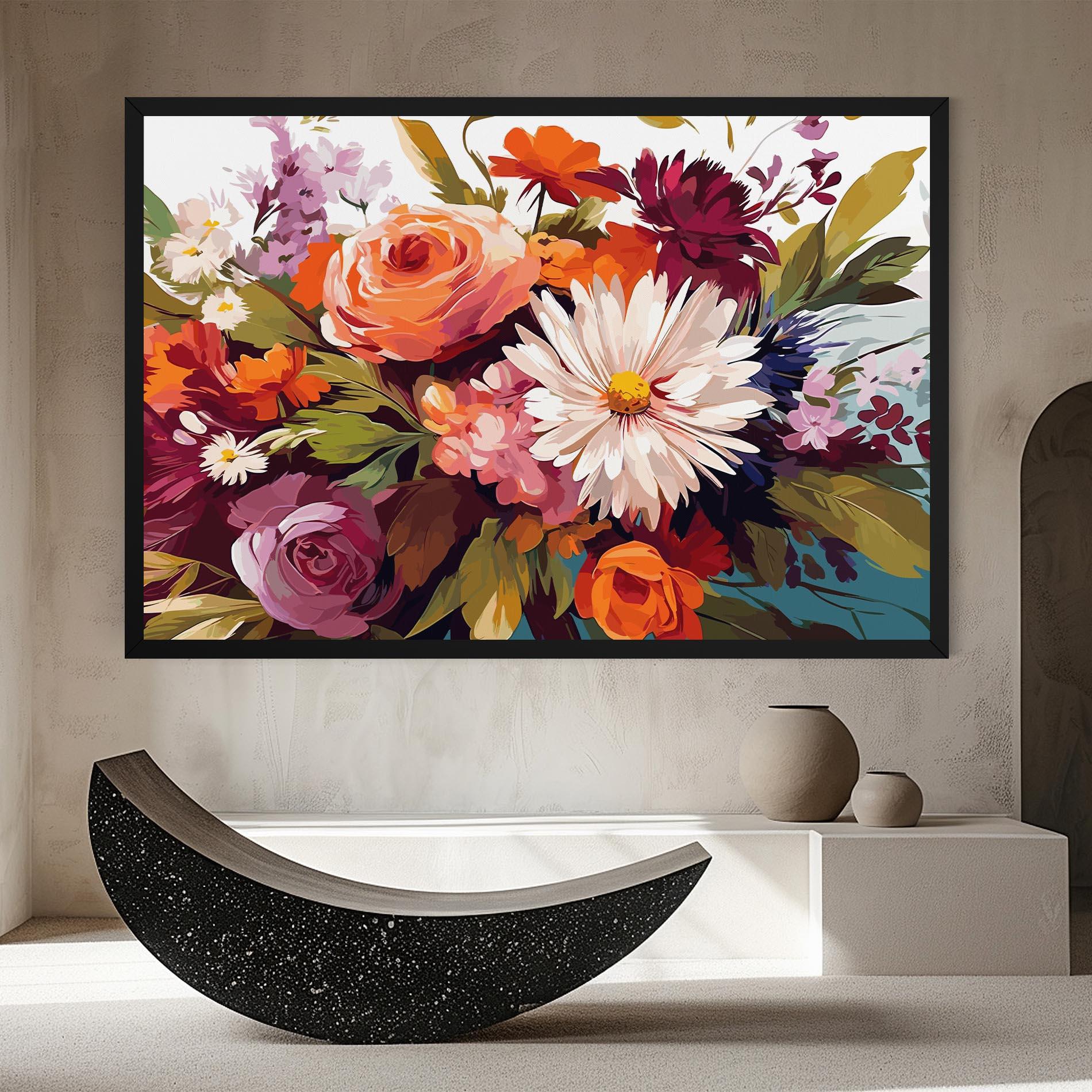 Leinwandbild Cream Orange Spring mockup 8