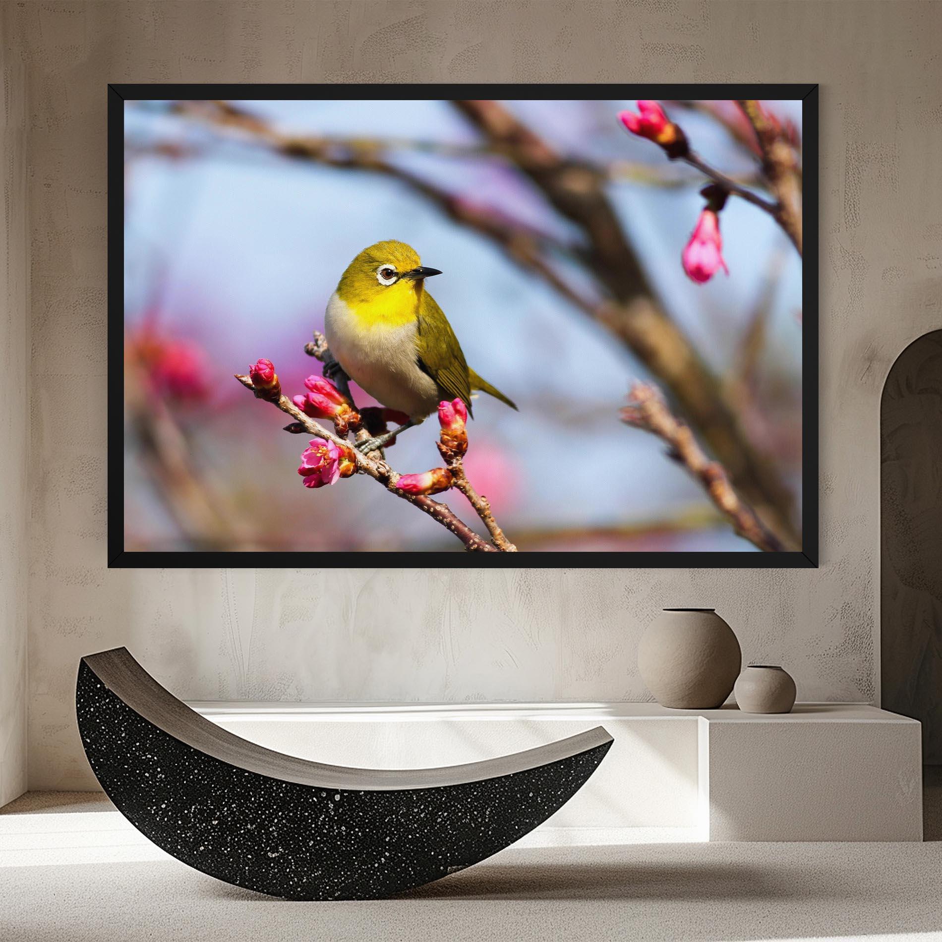 Leinwandbild Cute Pink Flower Buds mockup 8