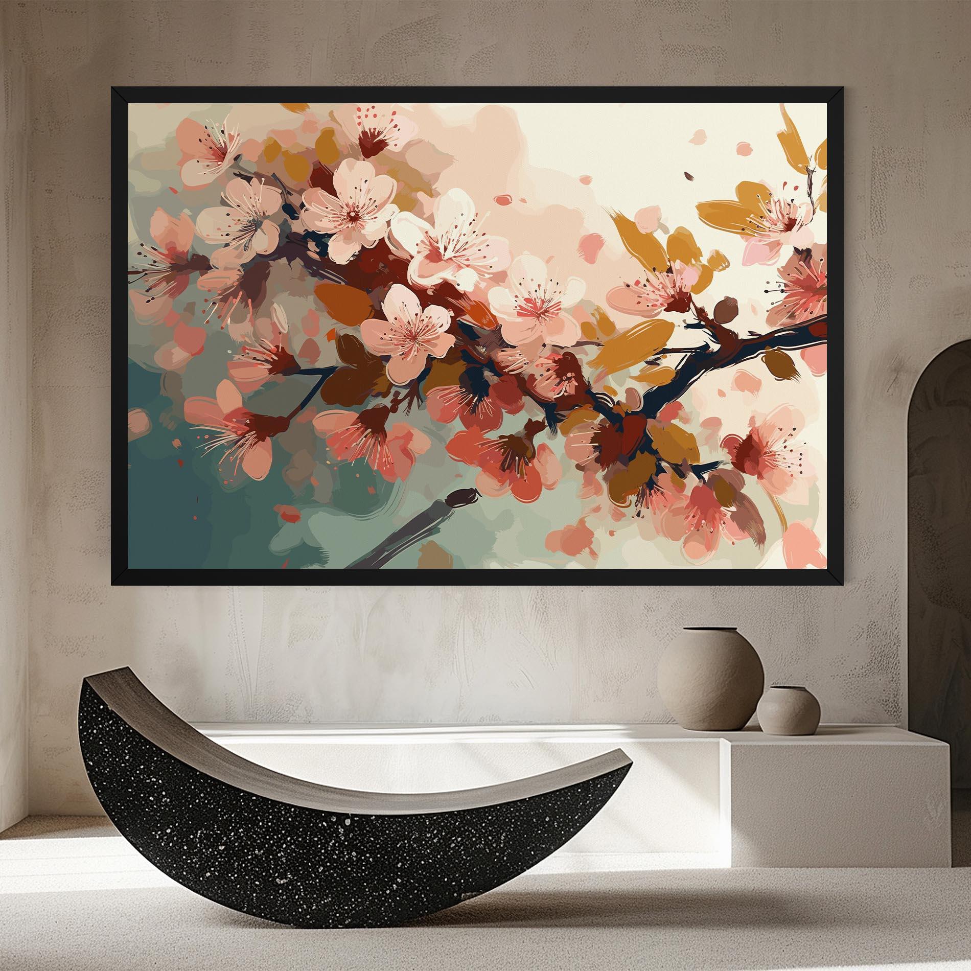 Leinwandbild Cute Spring Flower mockup 8