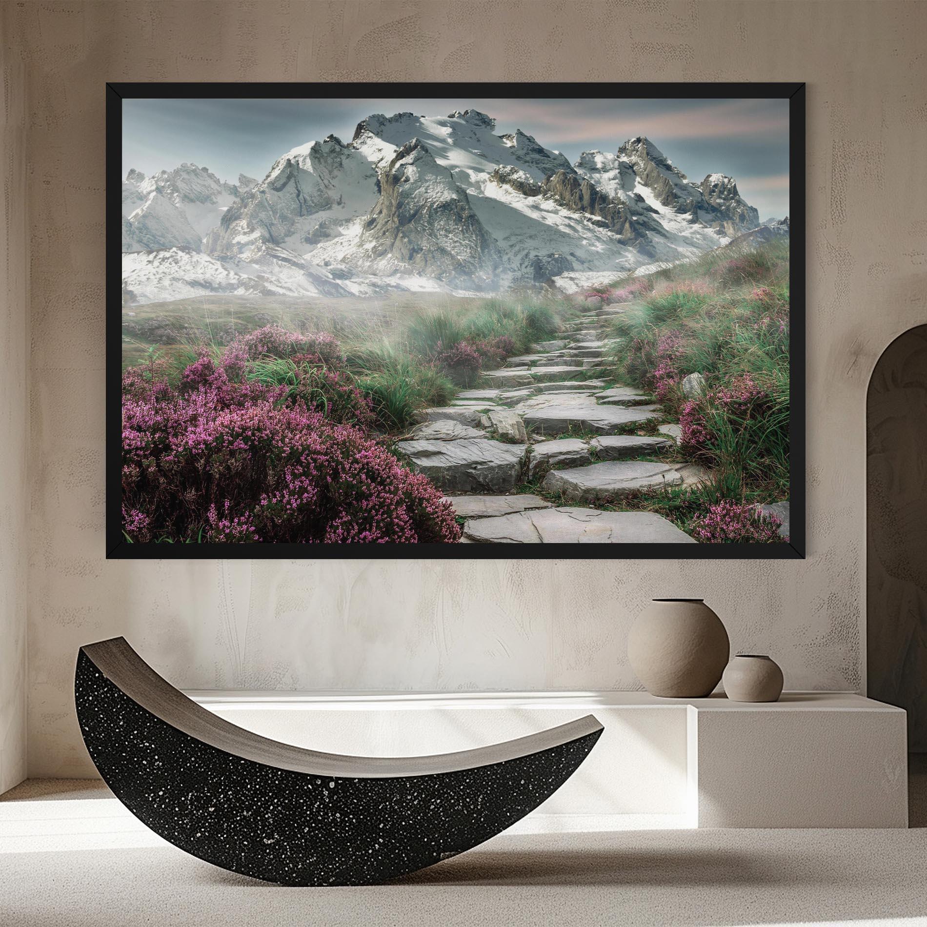 Leinwandbild Mountain Spring View mockup 8