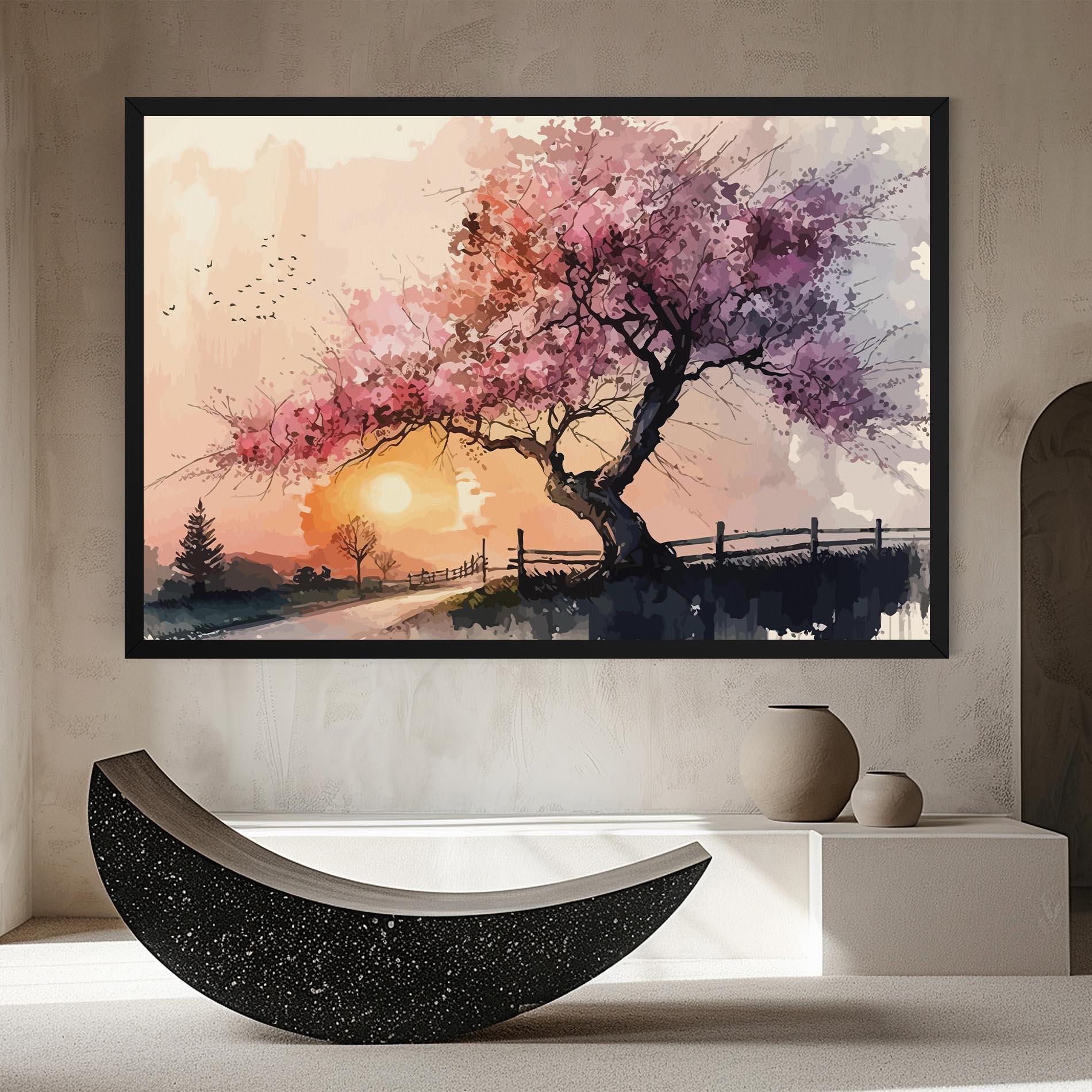 Leinwandbild Sunset Spring mockup 8