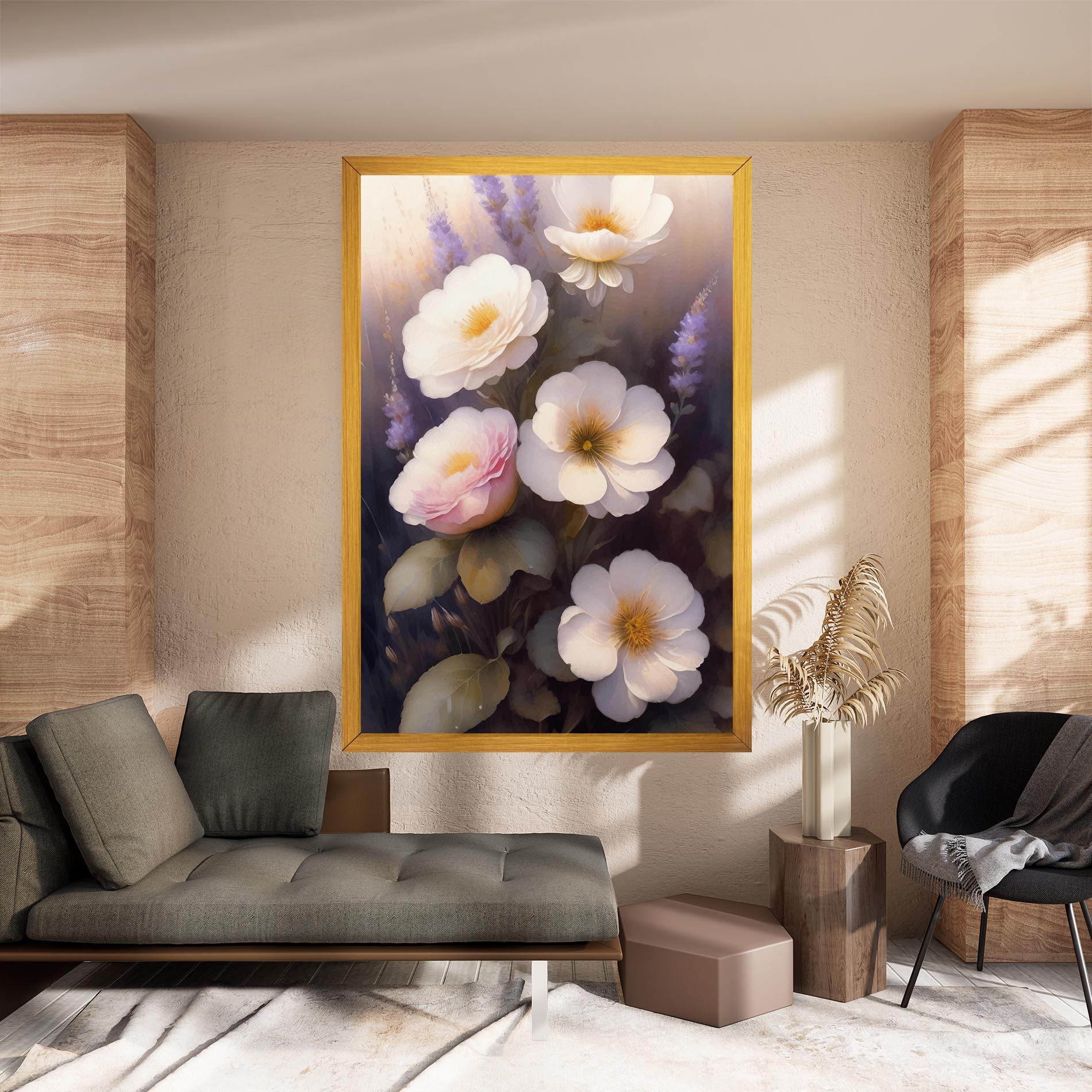 Leinwandbild Cream Flower Spring mockup 8