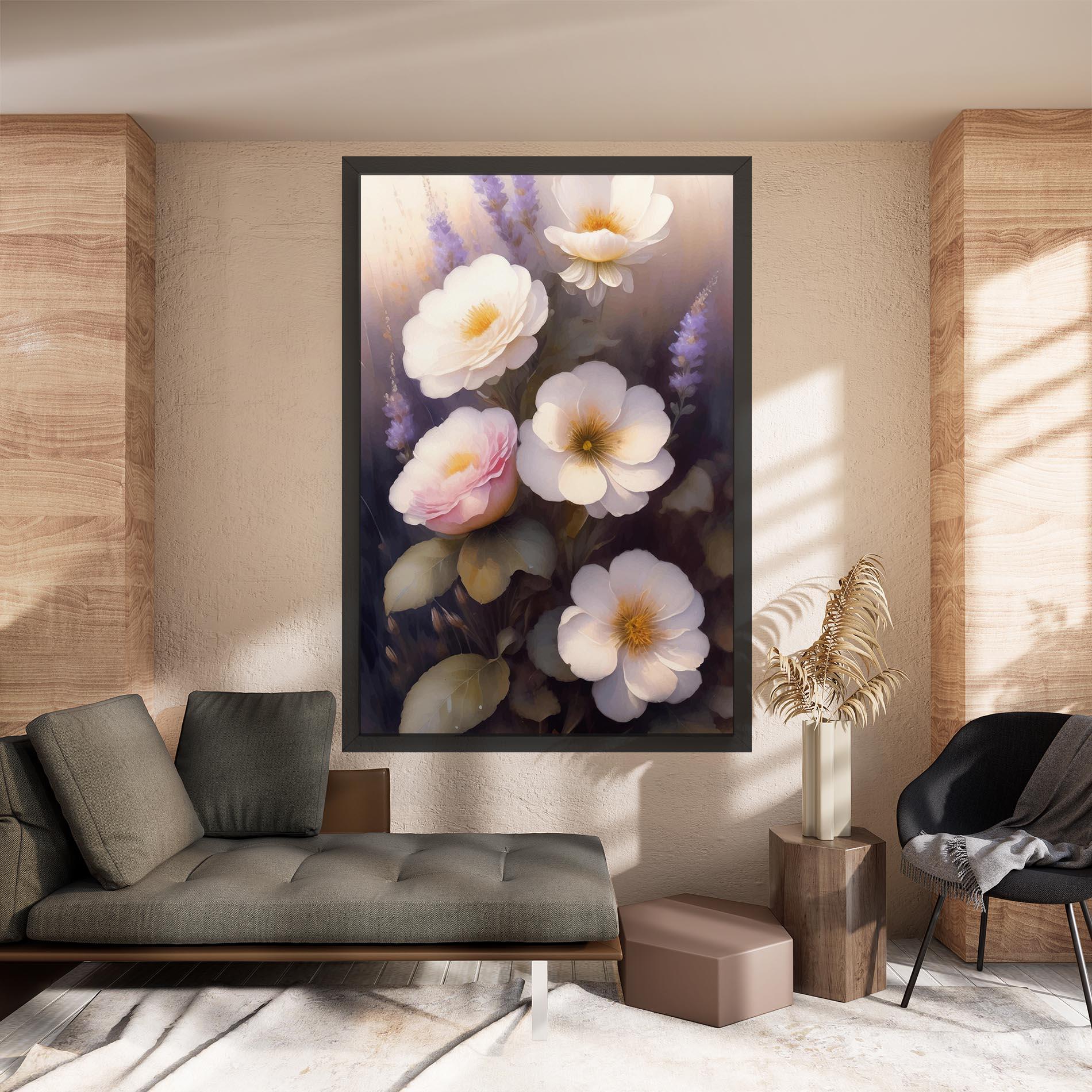 Leinwandbild Cream Flower Spring mockup 8