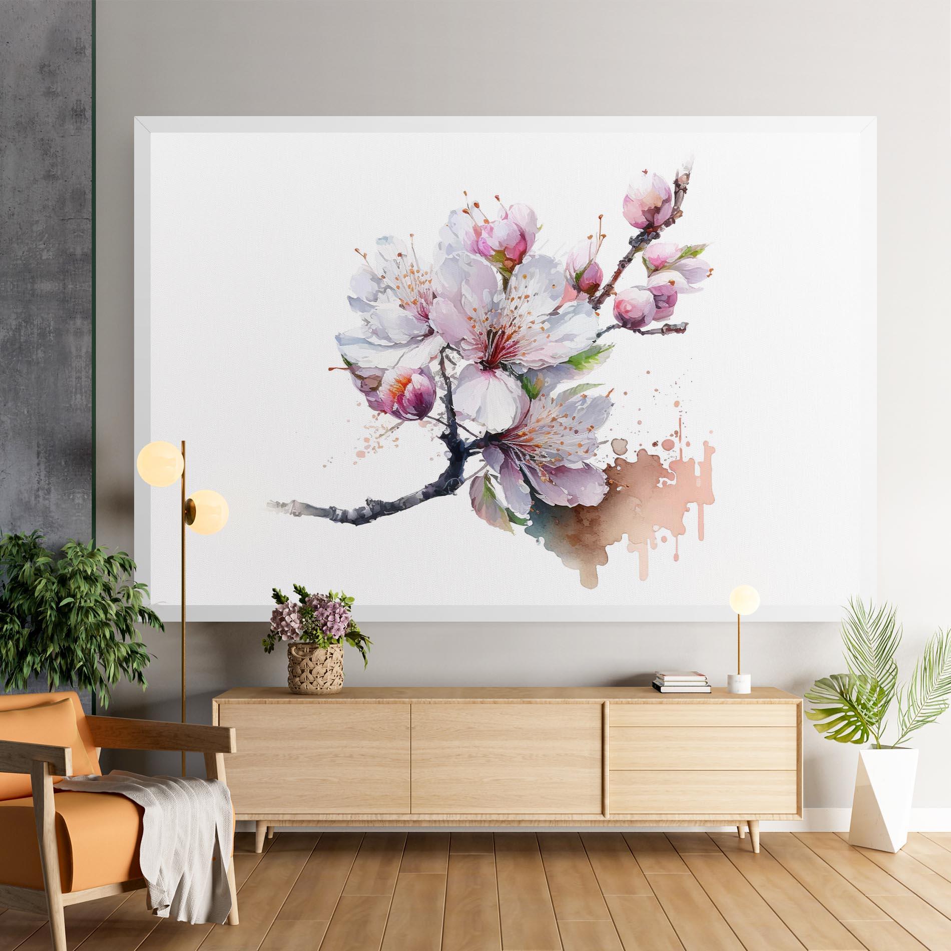 Leinwandbild Cherry Spring Art mockup 9