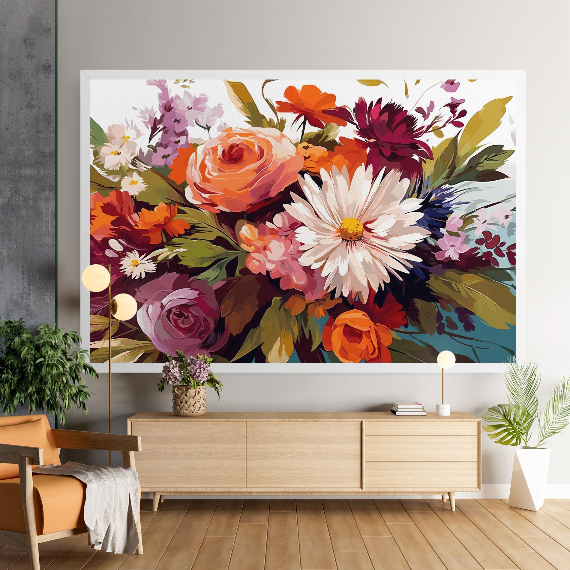 Leinwandbild Cream Orange Spring mockup 9