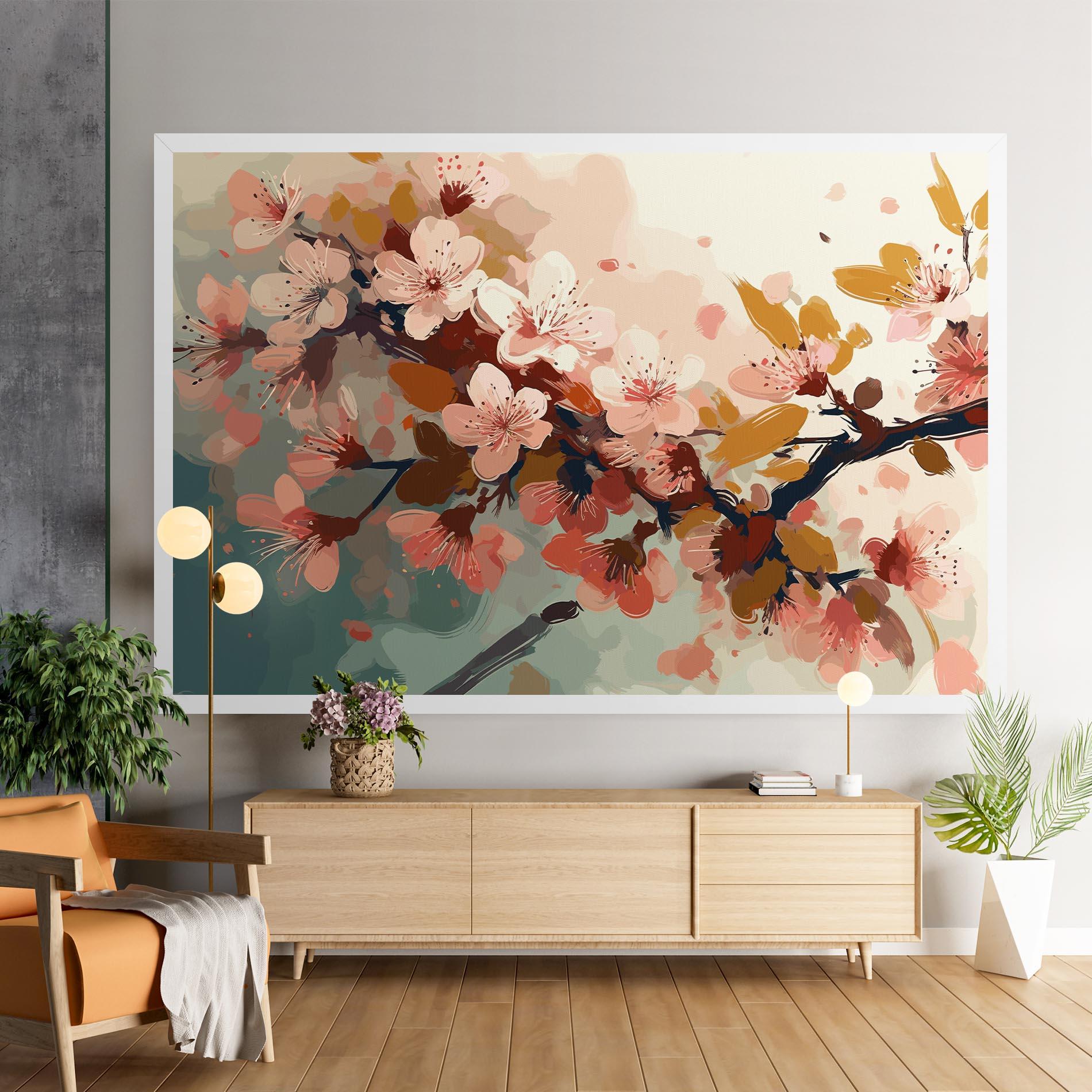 Leinwandbild Cute Spring Flower mockup 9